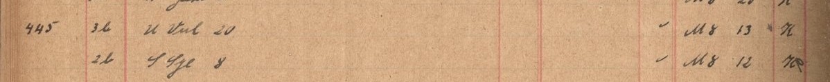 Plattenverzeichnis Eintragk0445