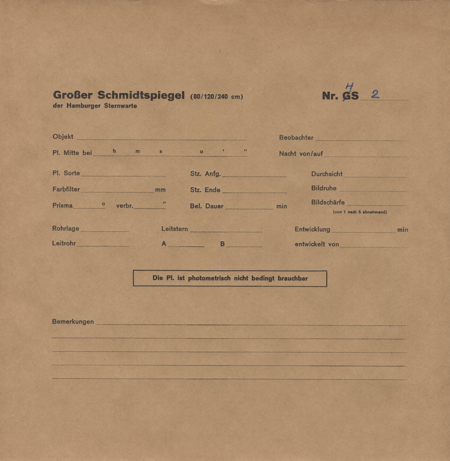 Plattenhuelle HS00002