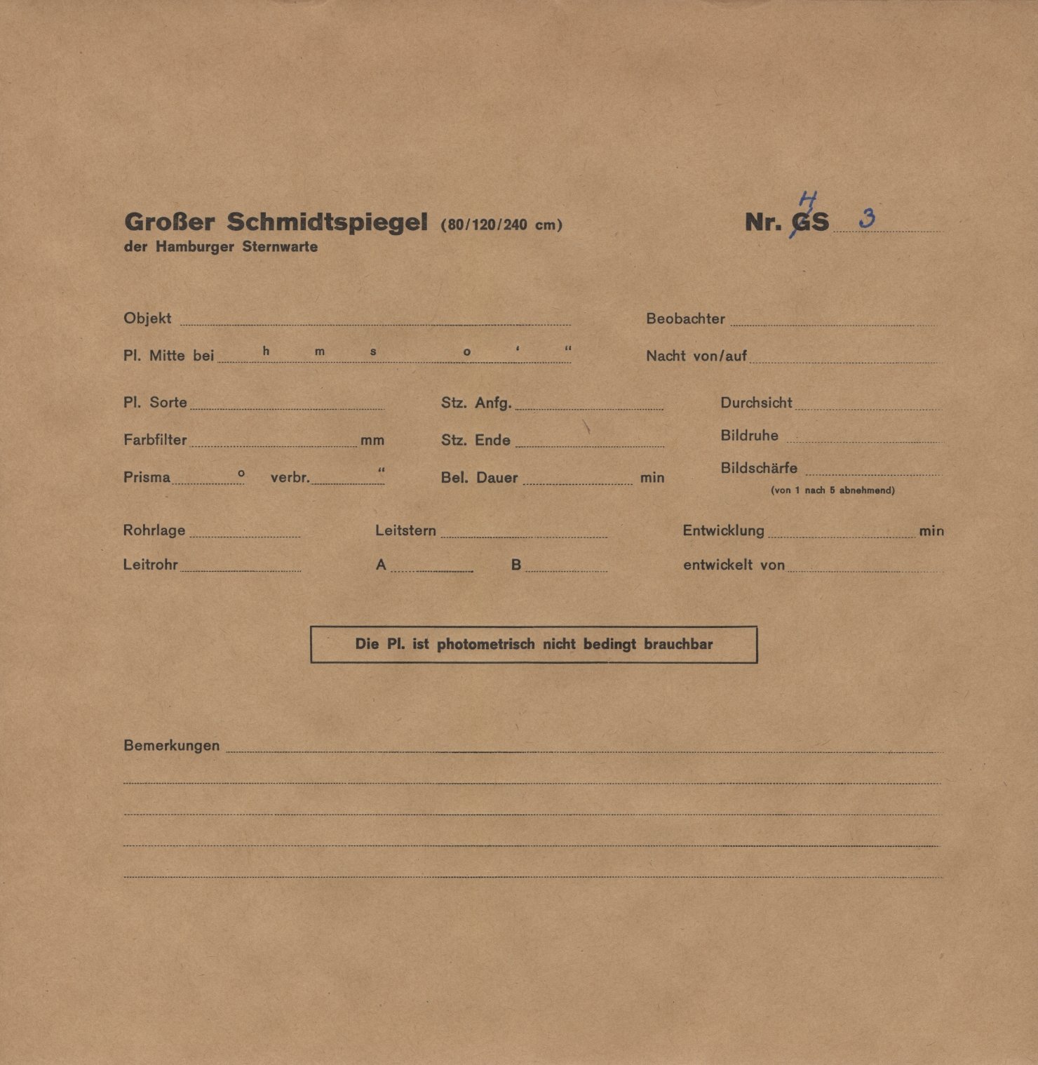 Plattenhuelle HS00003