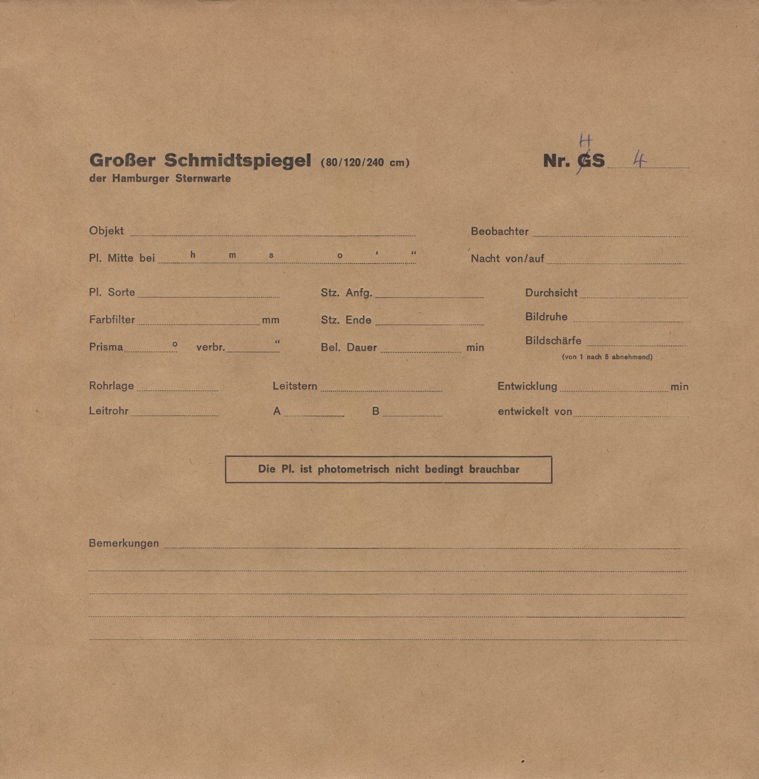 Plattenhuelle HS00004