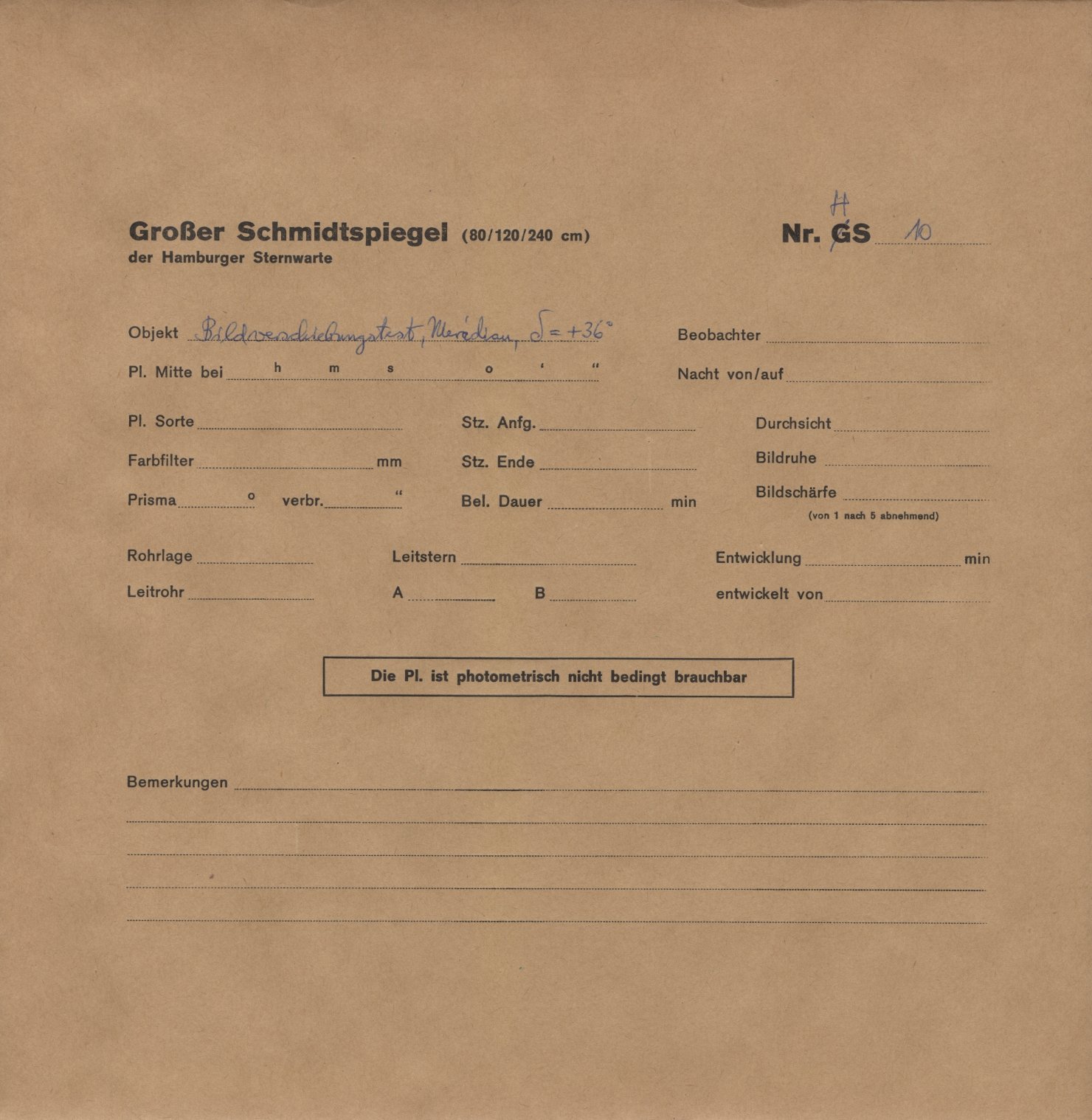 Plattenhuelle HS00010