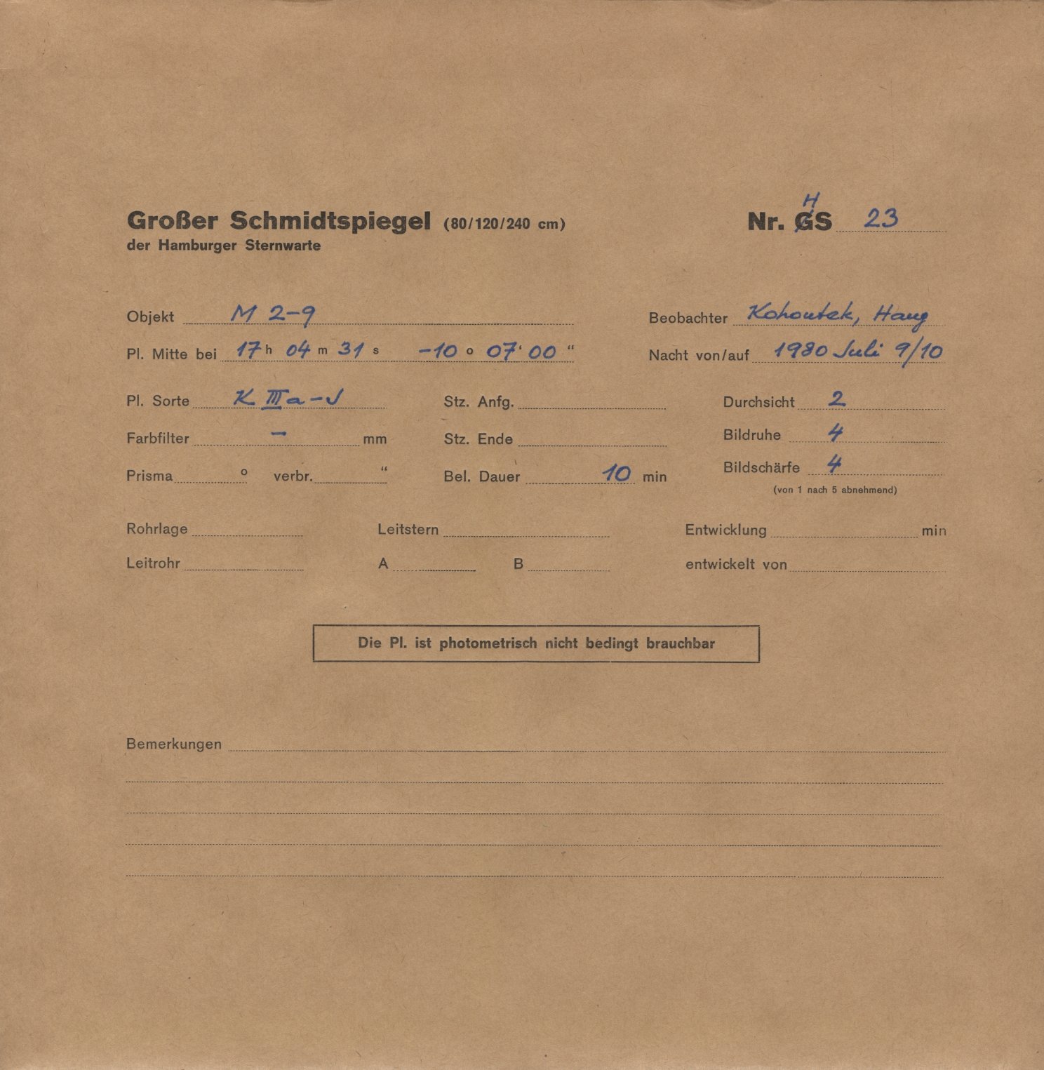 Plattenhuelle HS00023