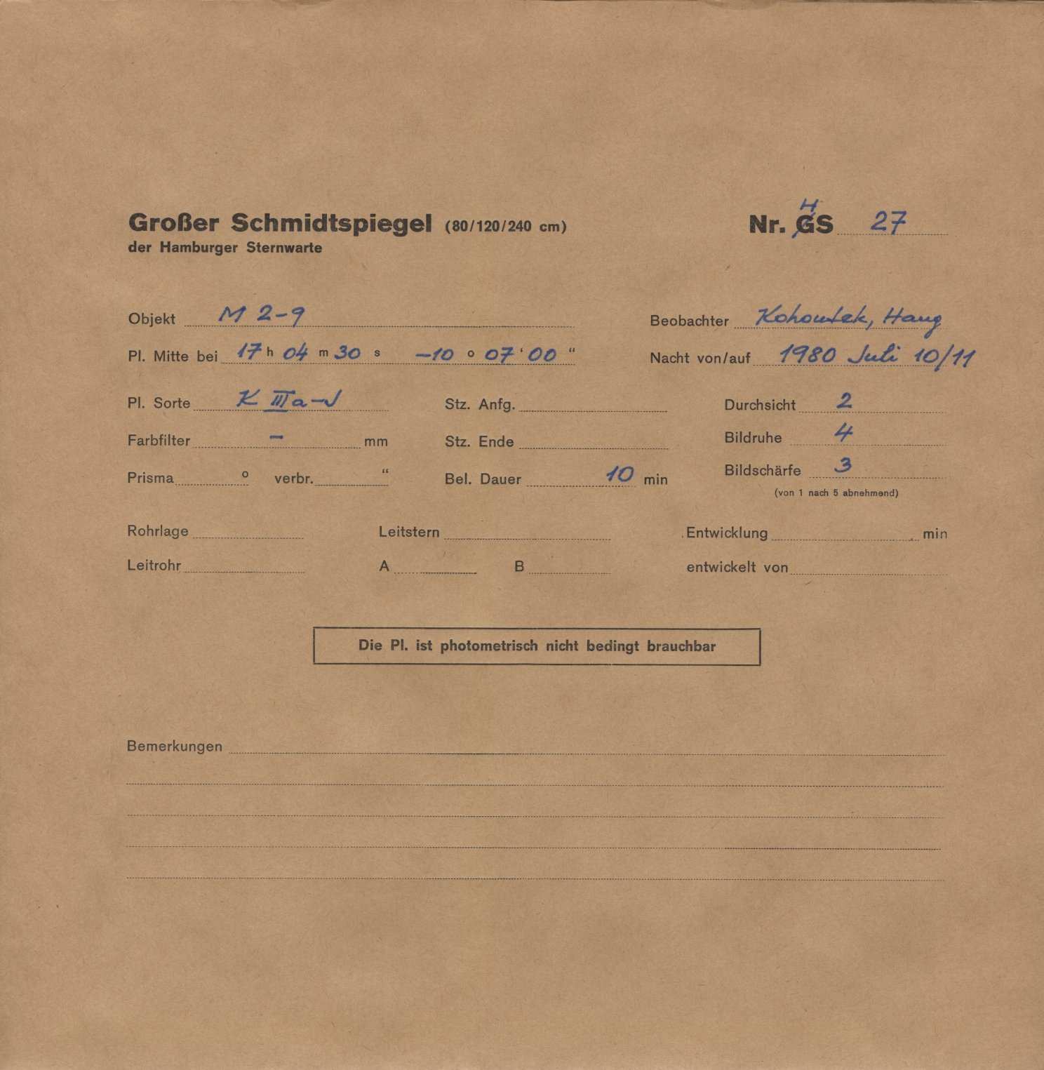 Plattenhuelle HS00027