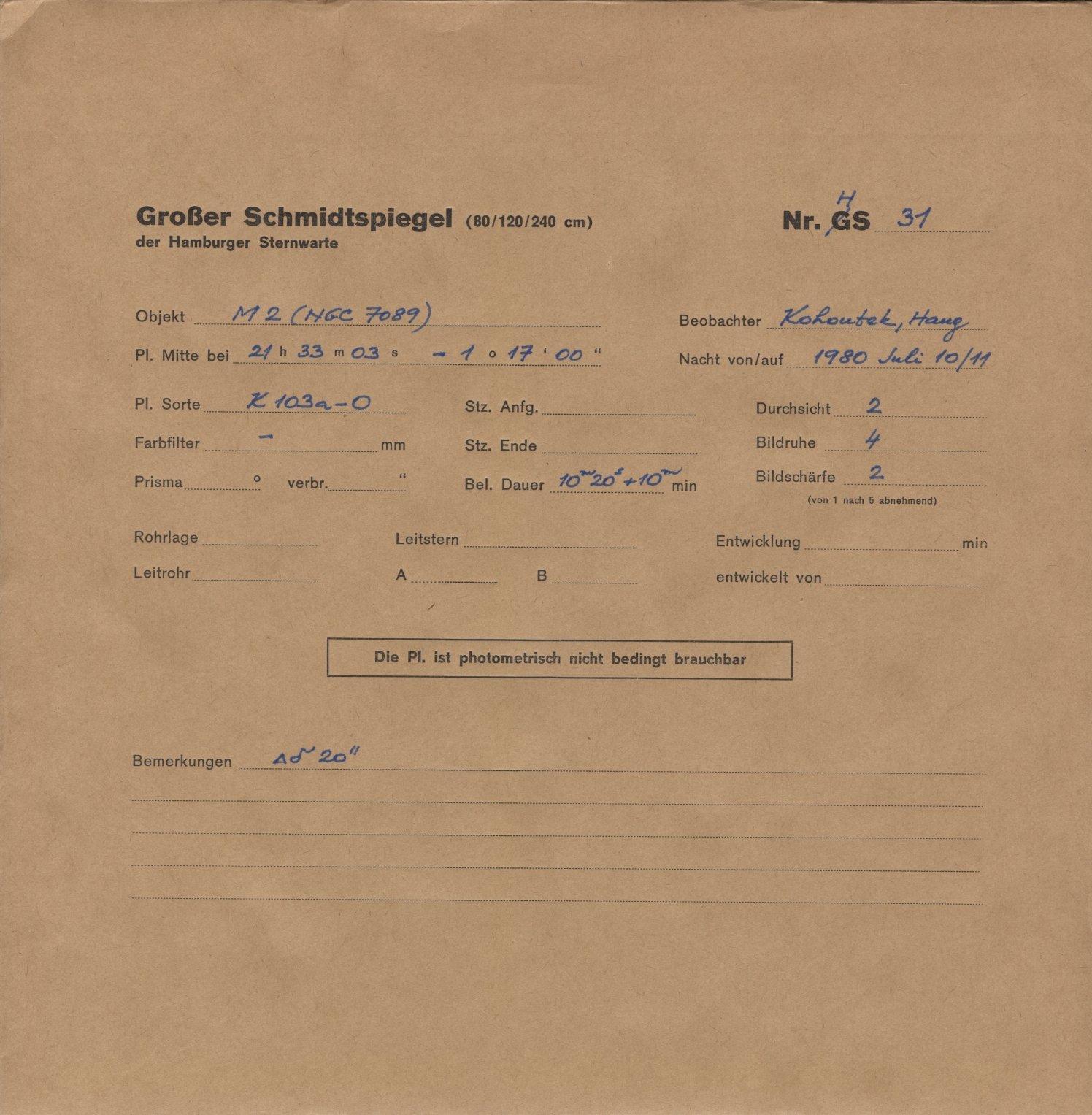 Plattenhuelle HS00031