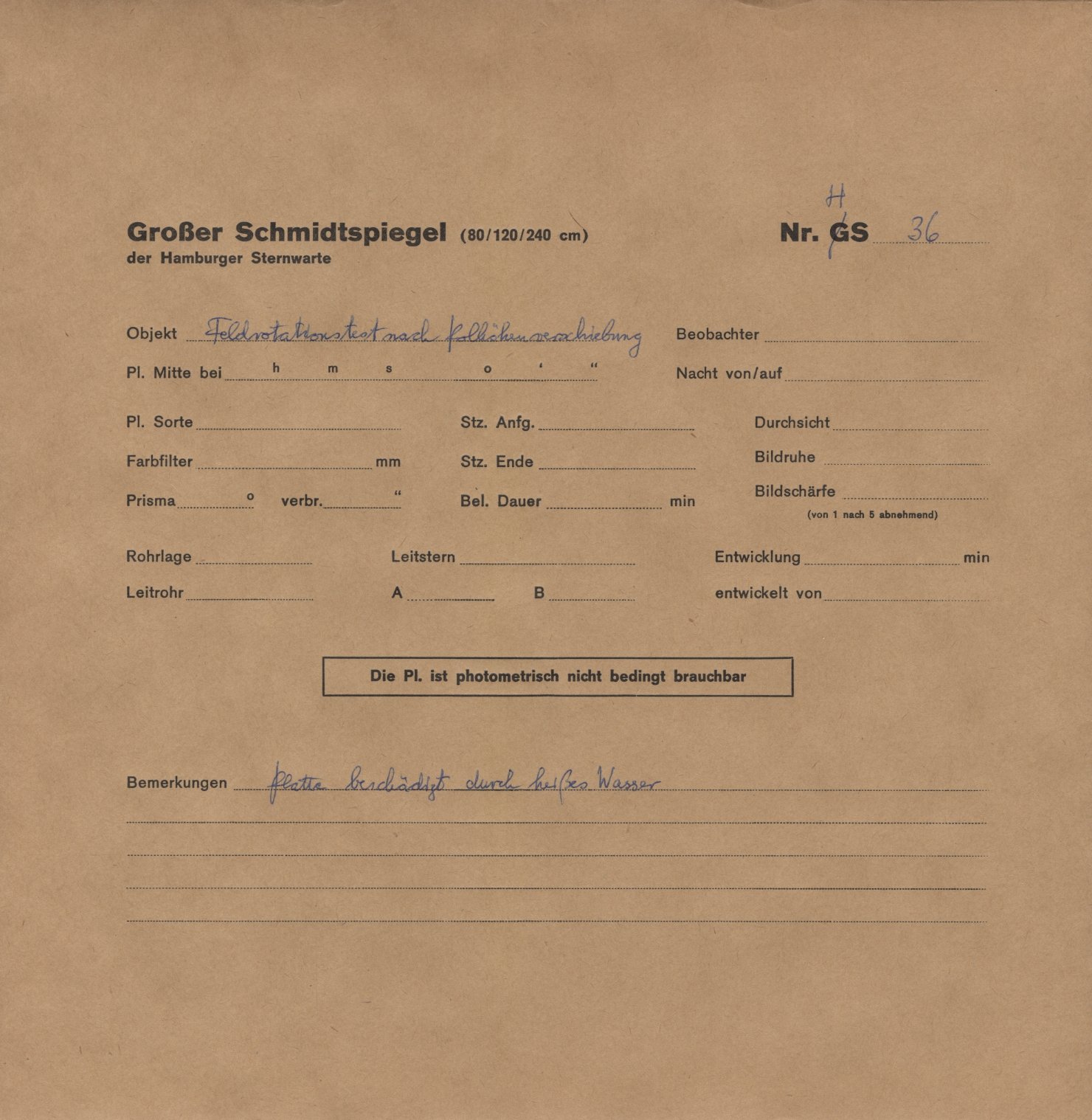 Plattenhuelle HS00036