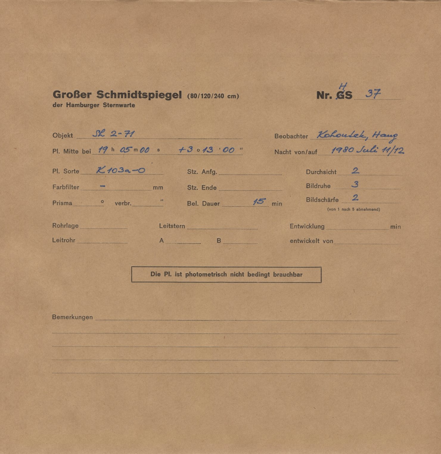 Plattenhuelle HS00037
