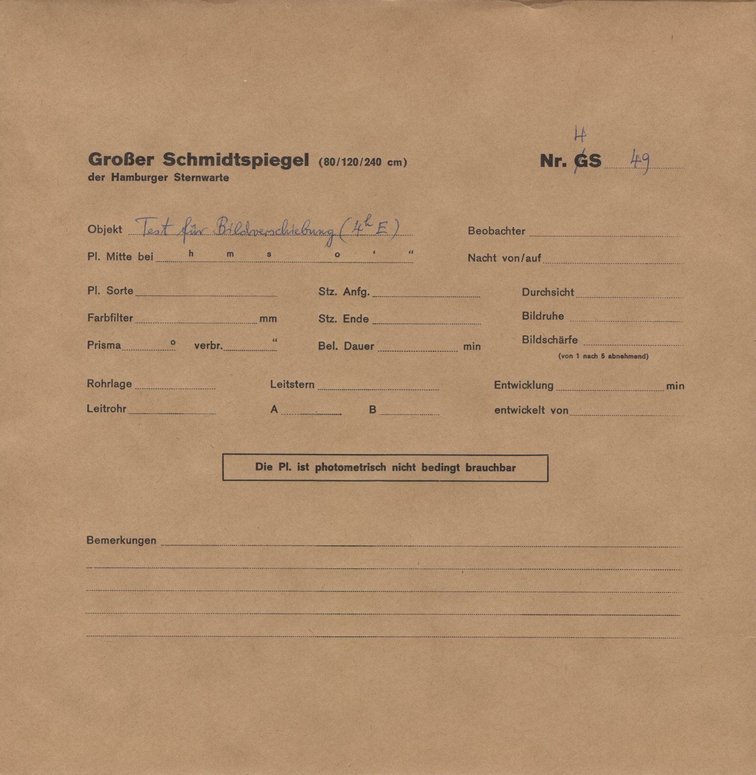 Plattenhuelle HS00049