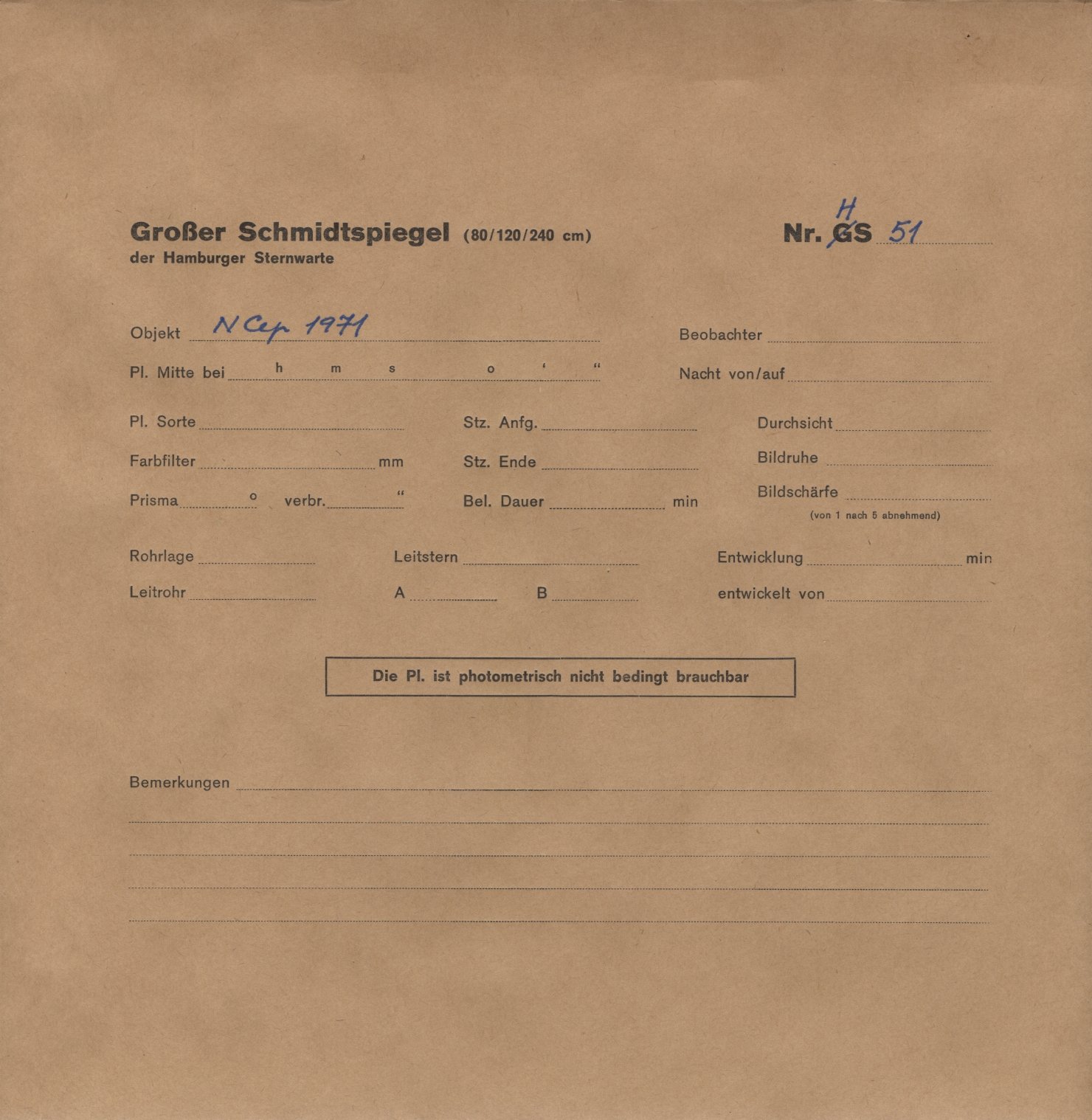 Plattenhuelle HS00051