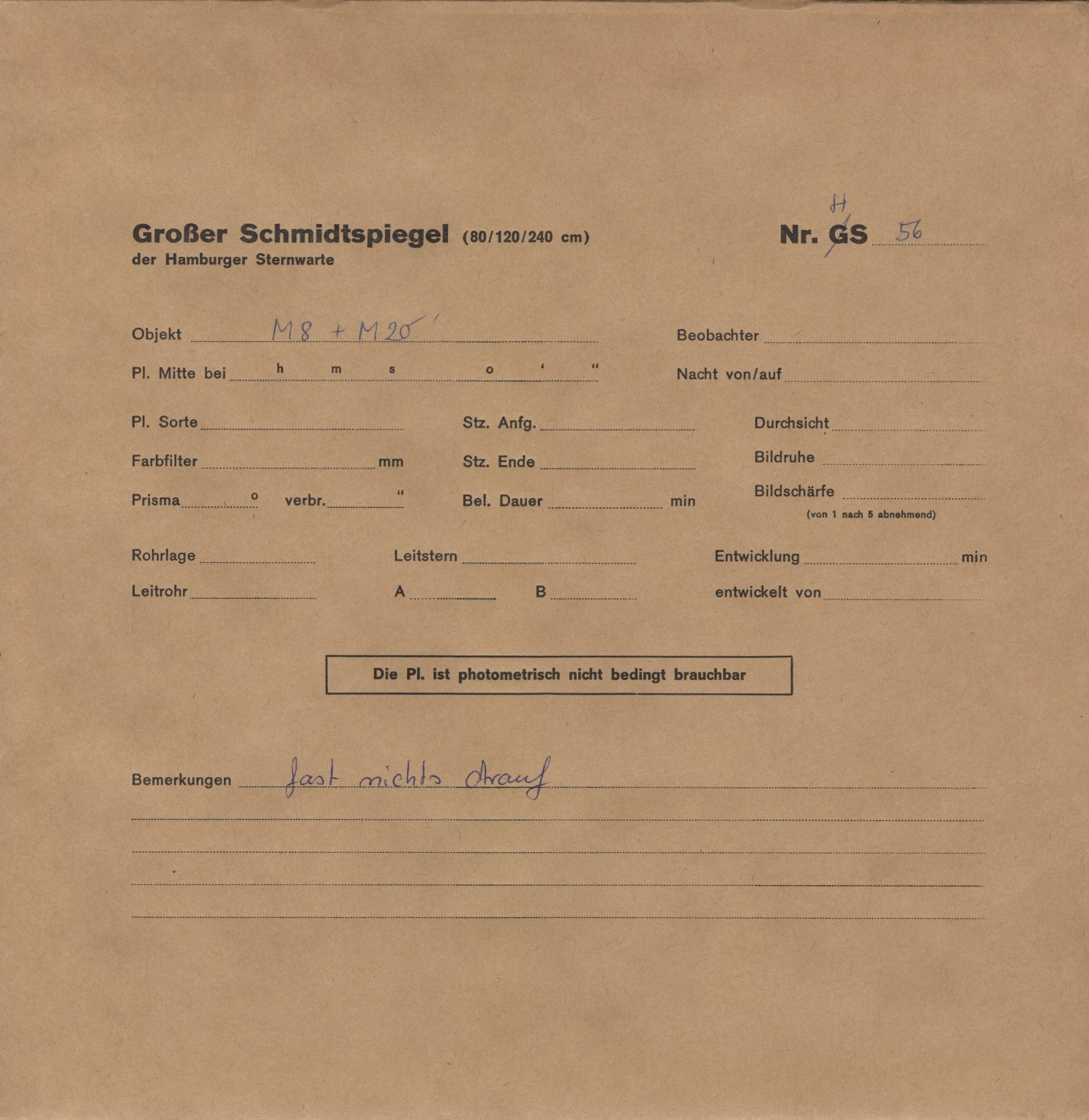 Plattenhuelle HS00056