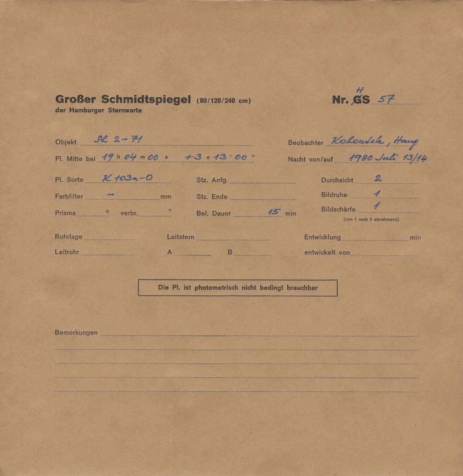 Plattenhuelle HS00057