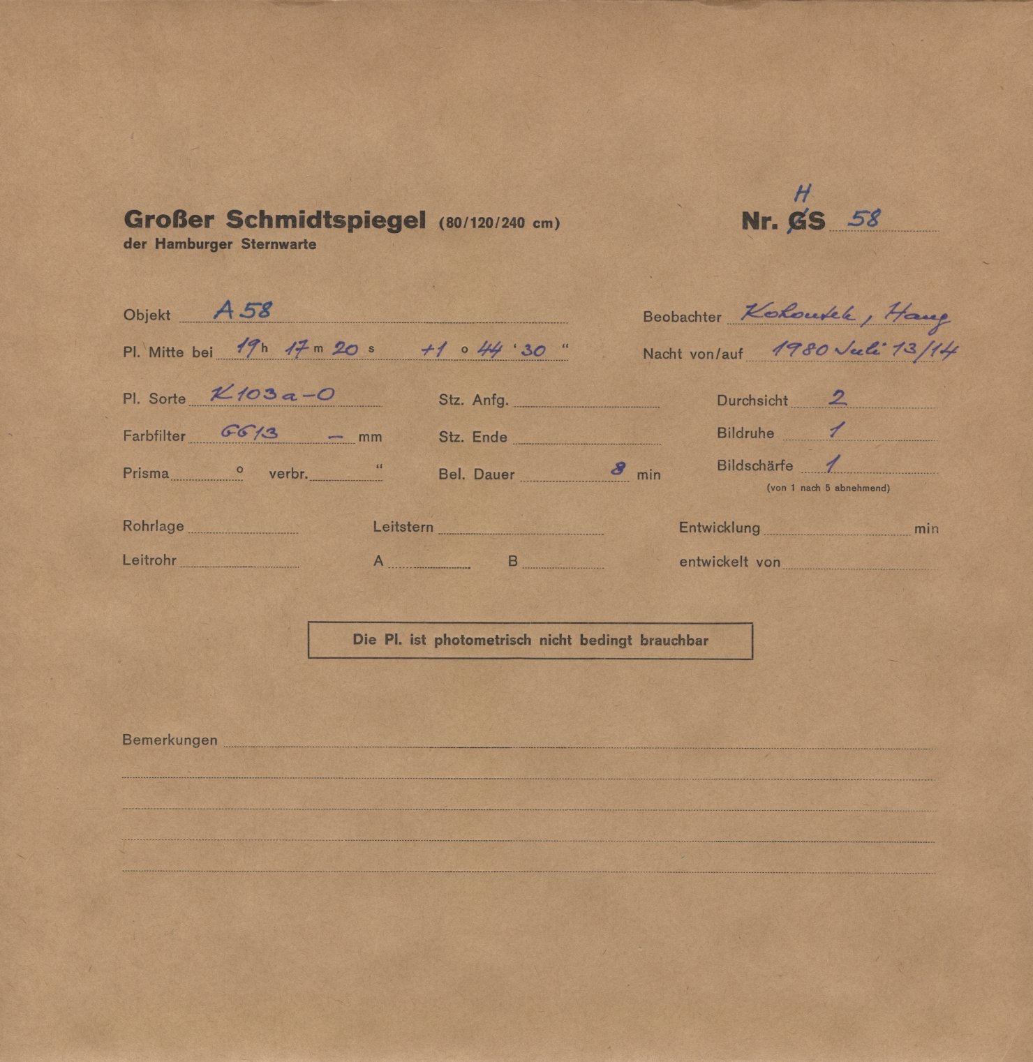 Plattenhuelle HS00058