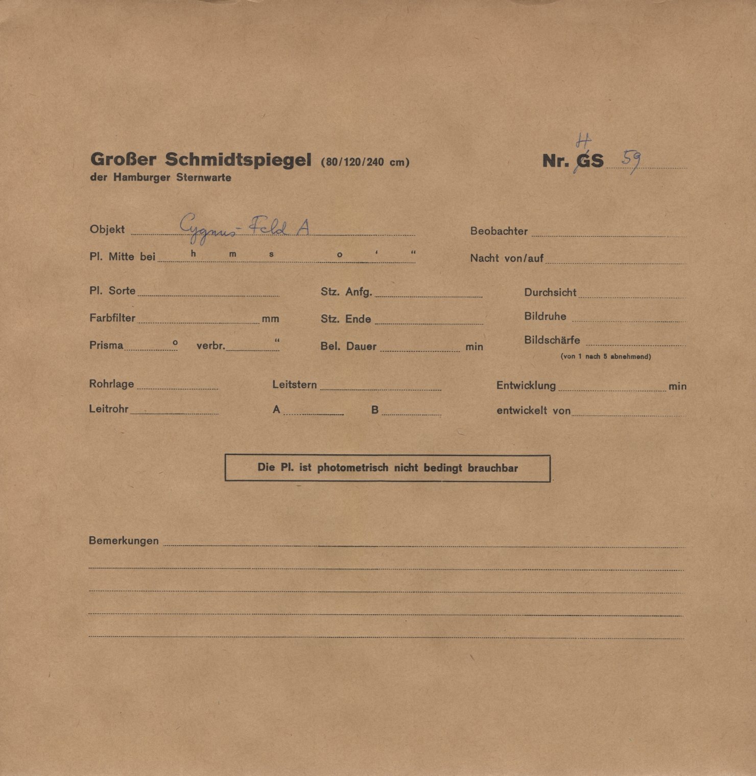 Plattenhuelle HS00059