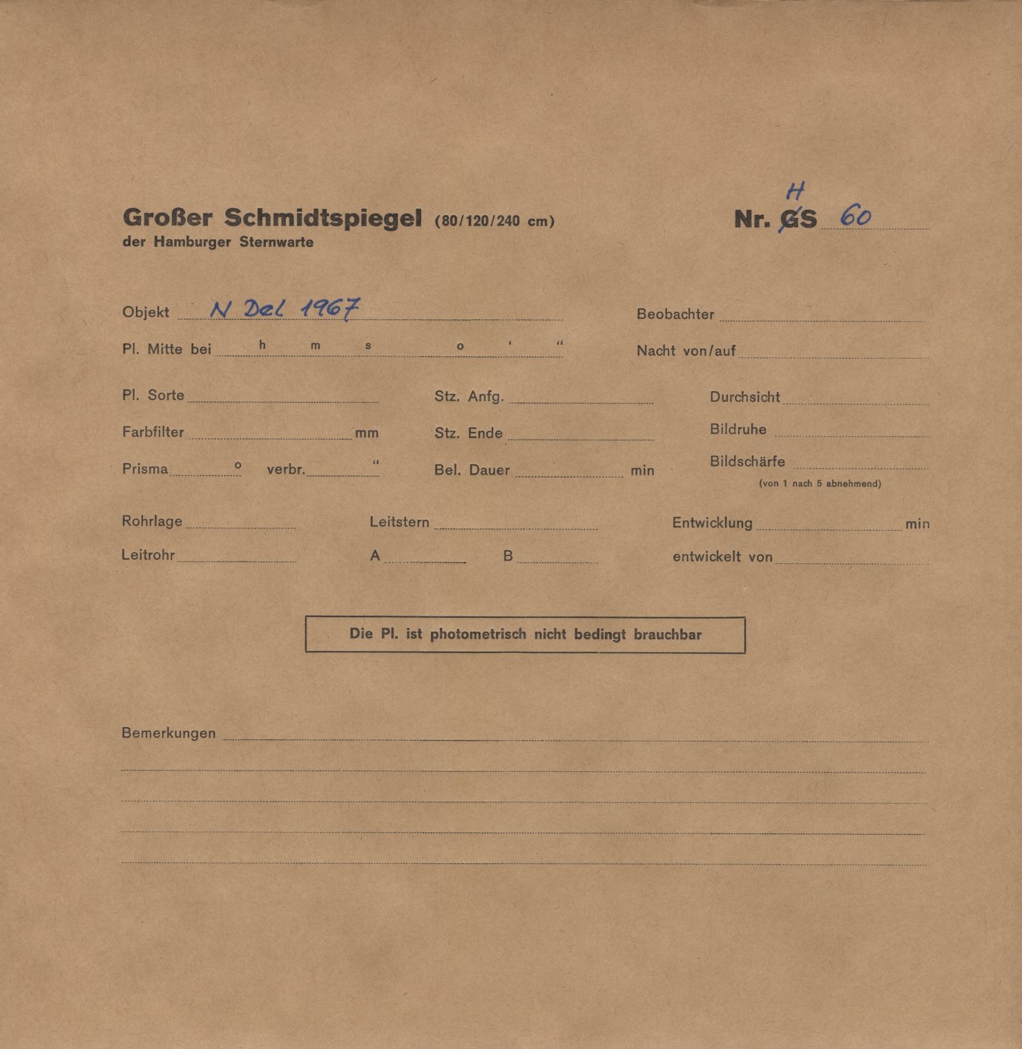 Plattenhuelle HS00060