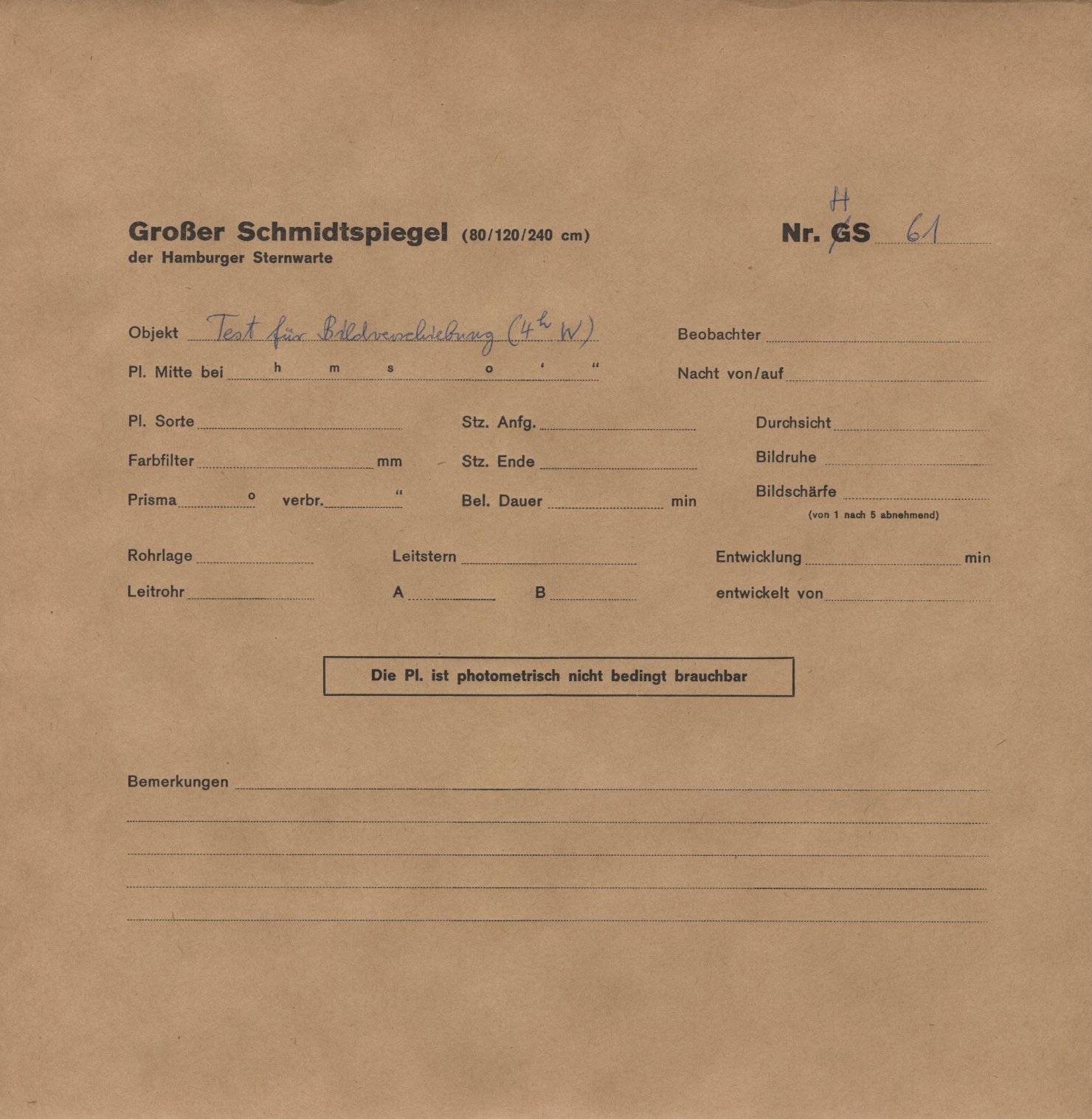 Plattenhuelle HS00061