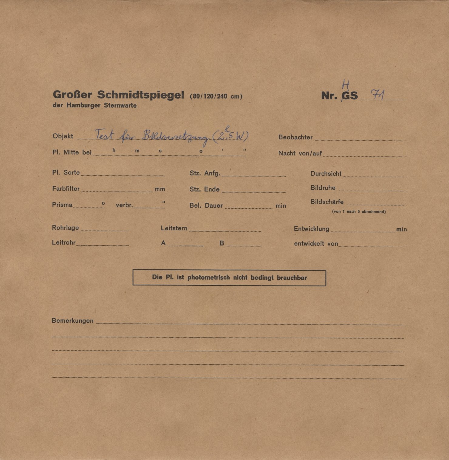 Plattenhuelle HS00071