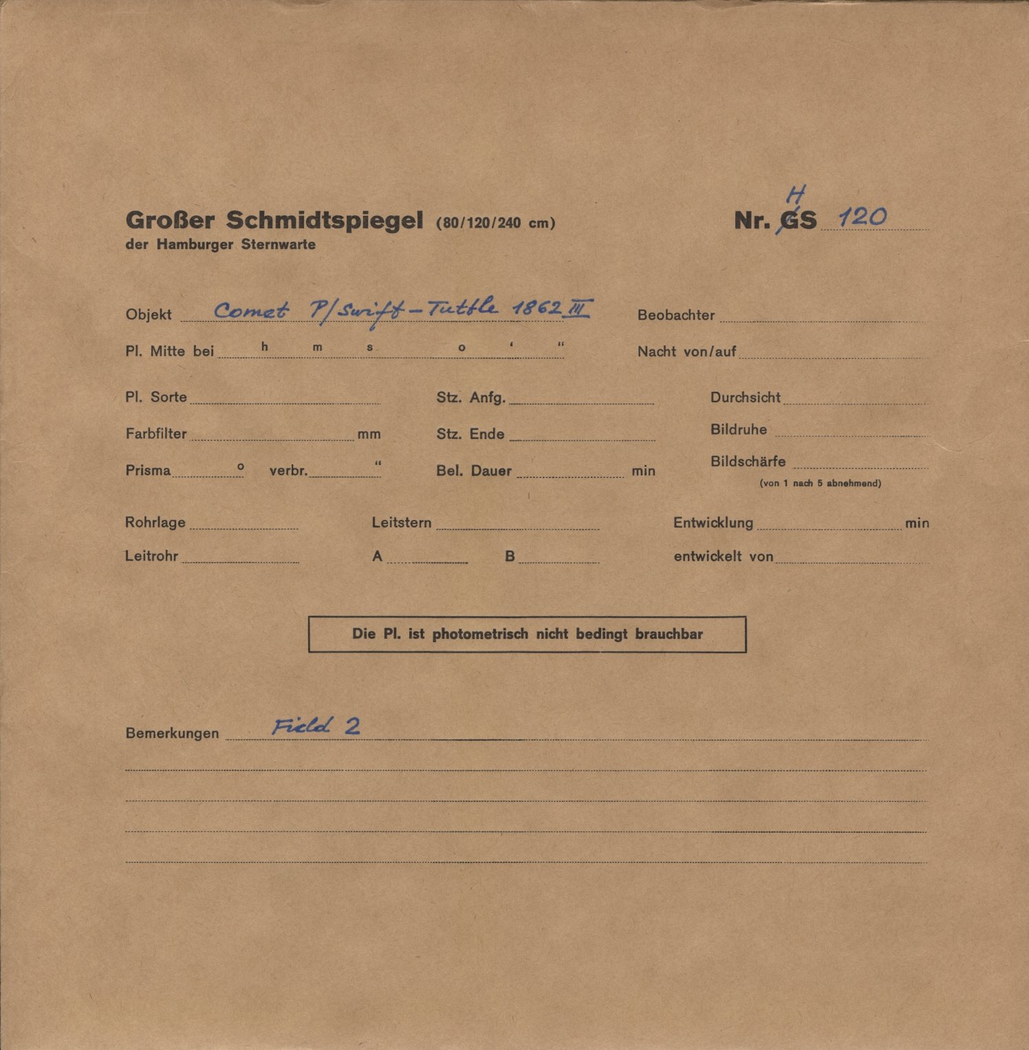 Plattenhuelle HS00120