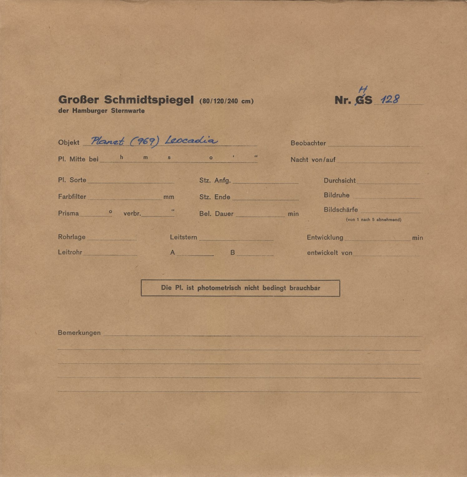 Plattenhuelle HS00128