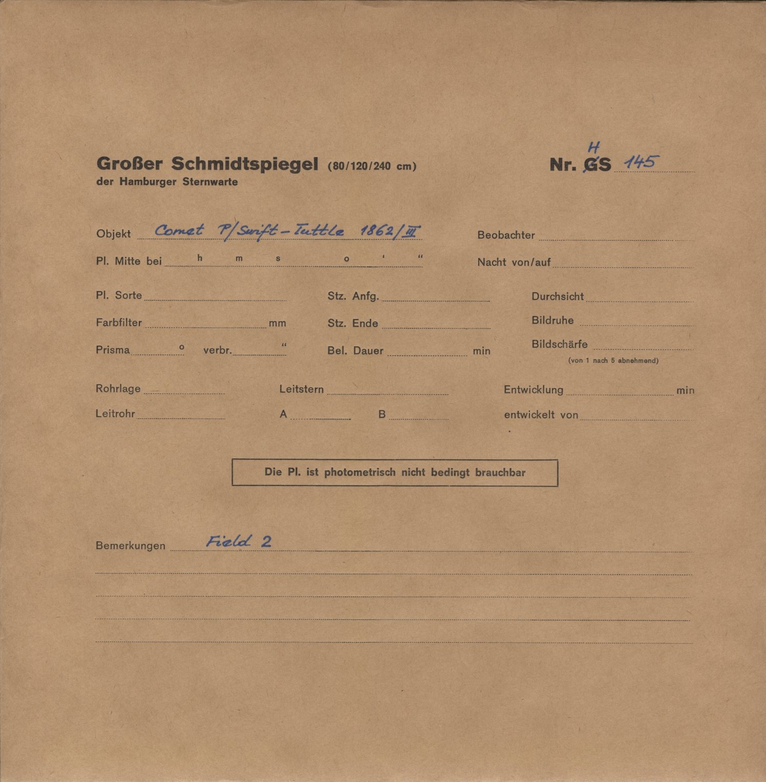 Plattenhuelle HS00145