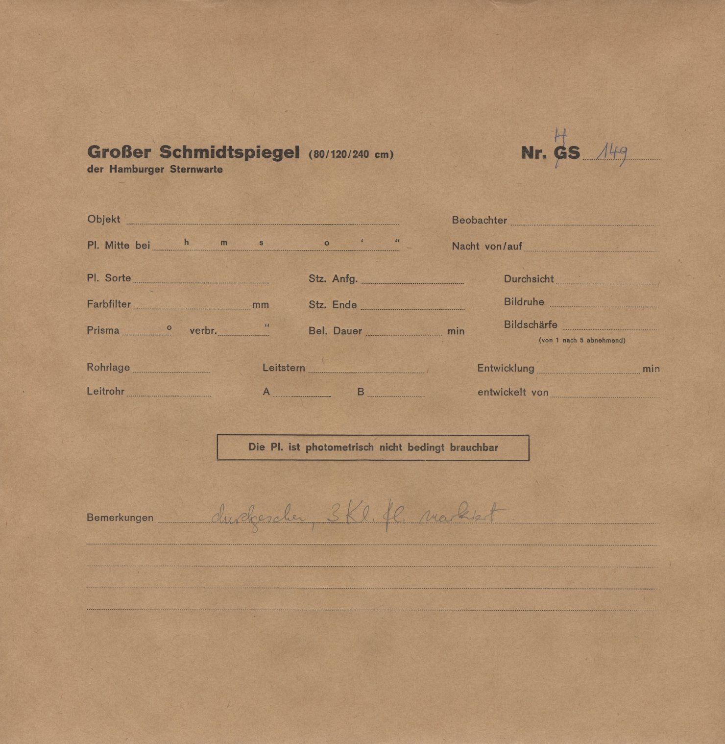 Plattenhuelle HS00149