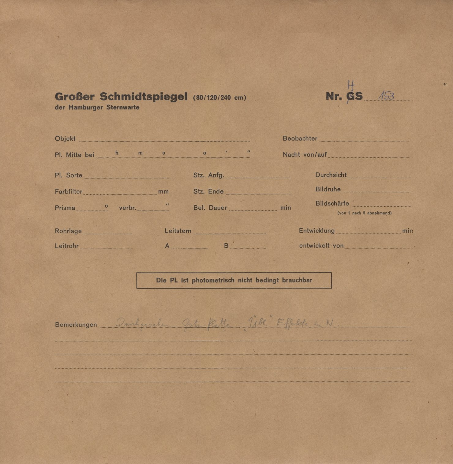 Plattenhuelle HS00153