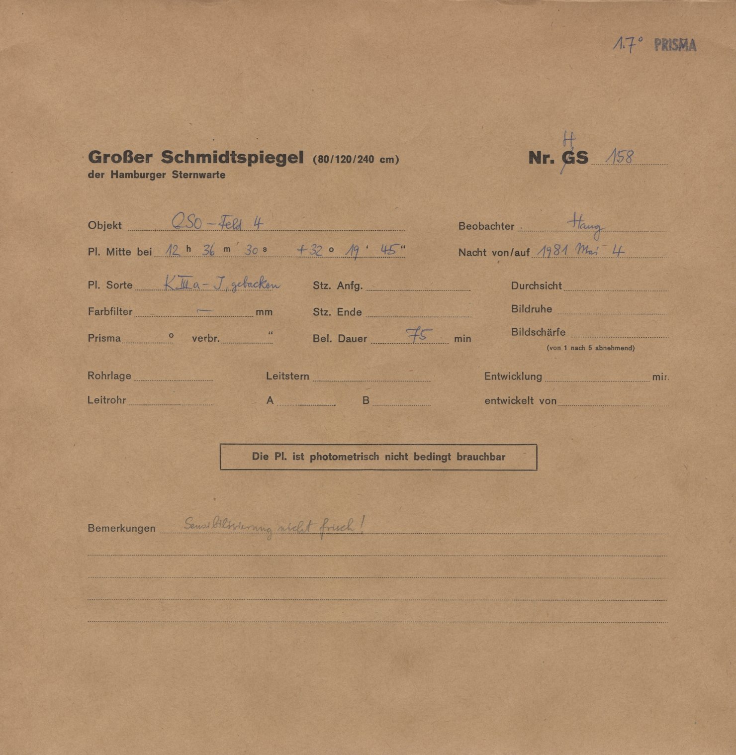 Plattenhuelle HS00158
