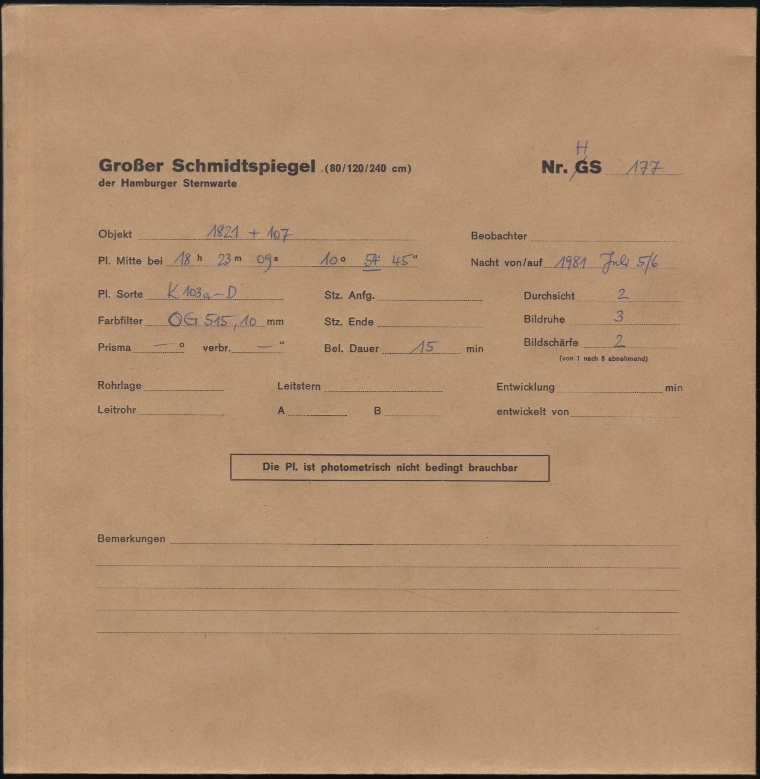 Plattenhuelle HS00177