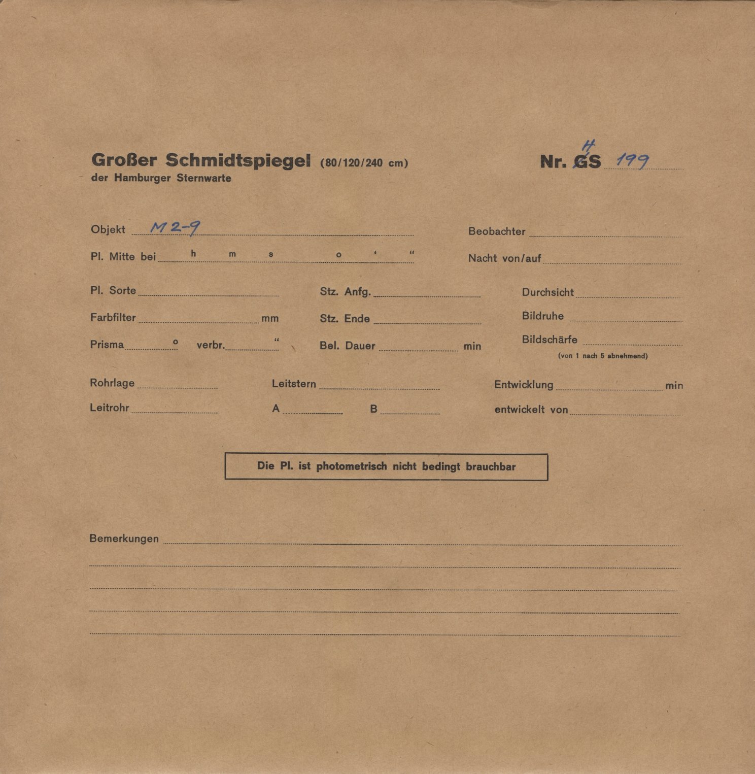 Plattenhuelle HS00199