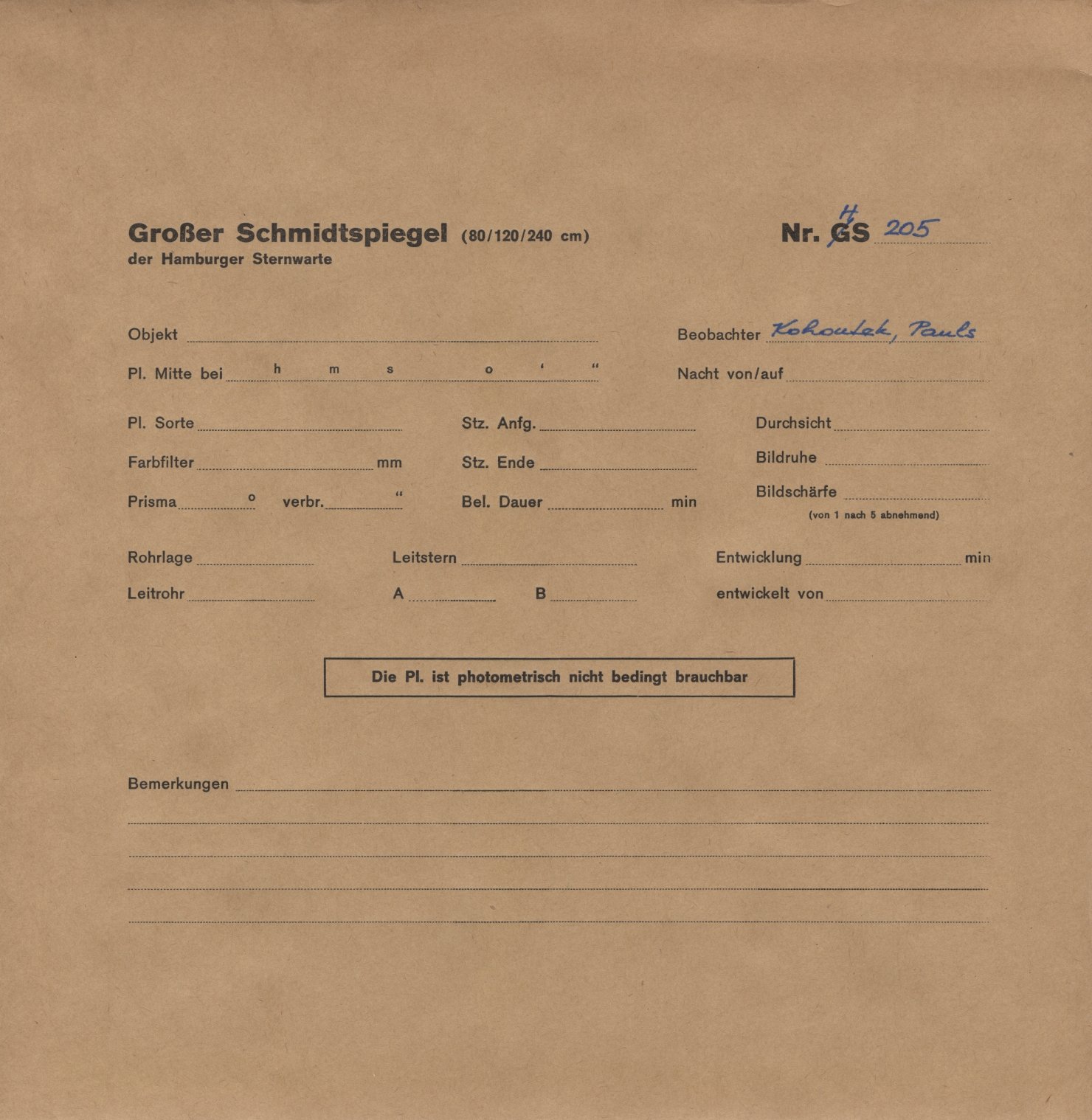 Plattenhuelle HS00205