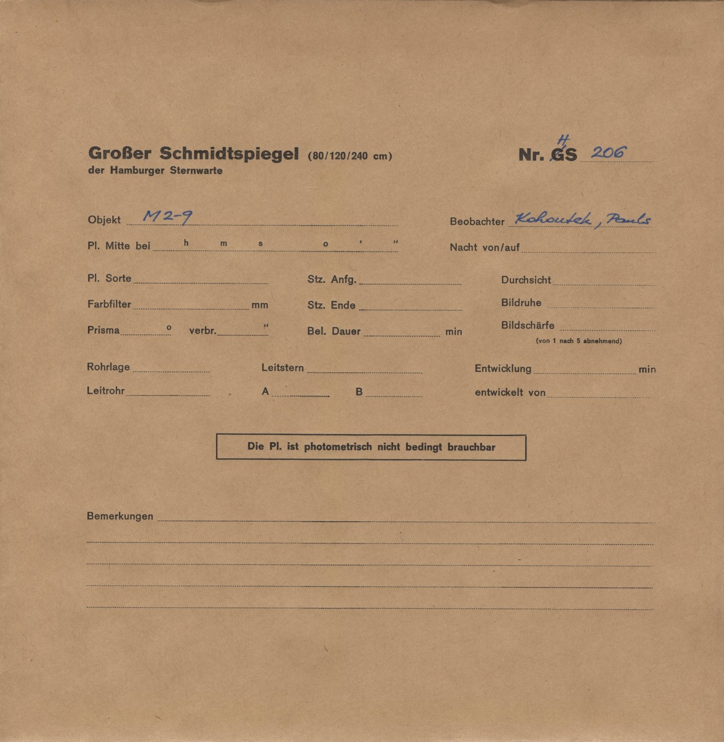 Plattenhuelle HS00206