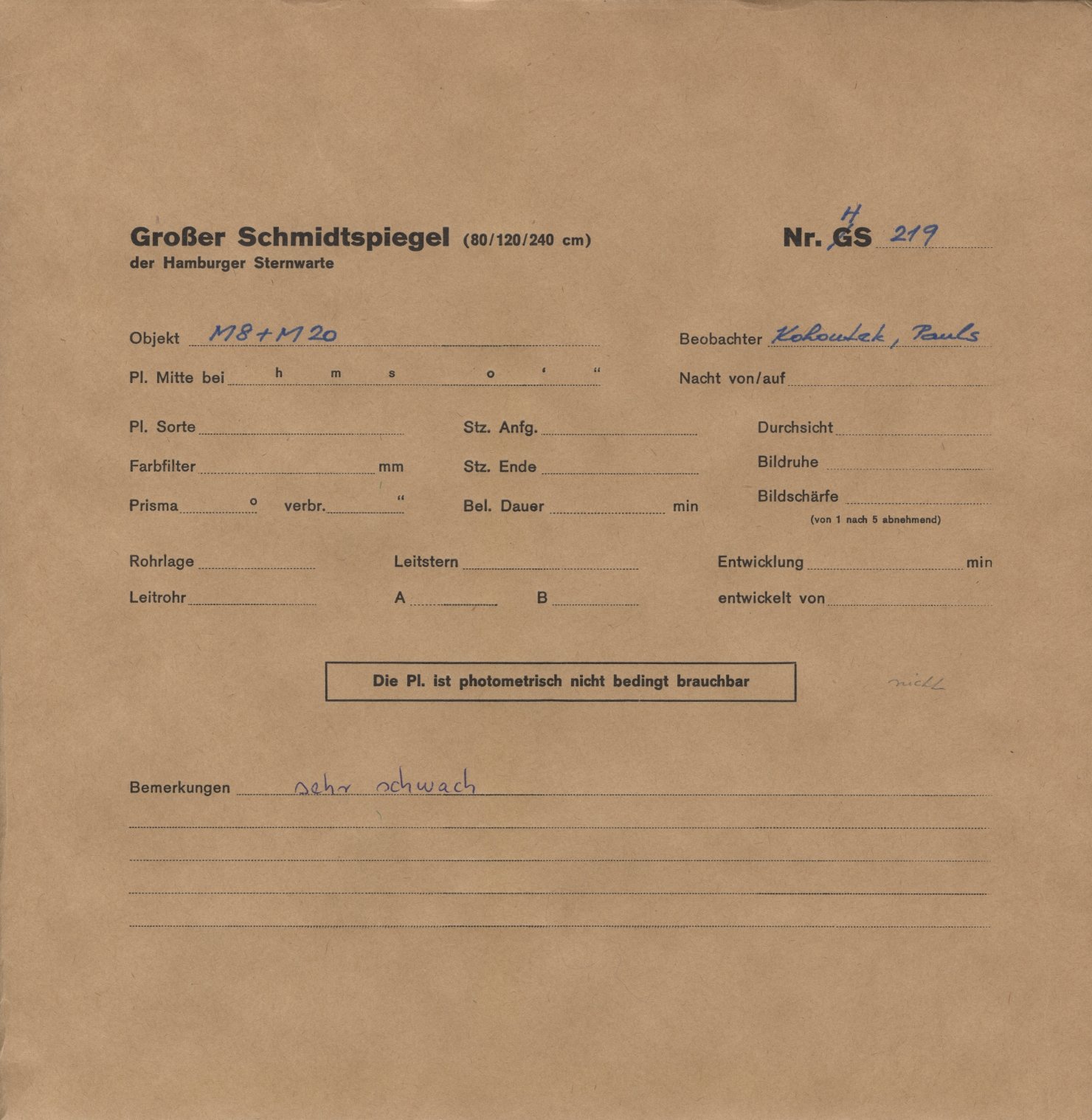 Plattenhuelle HS00219