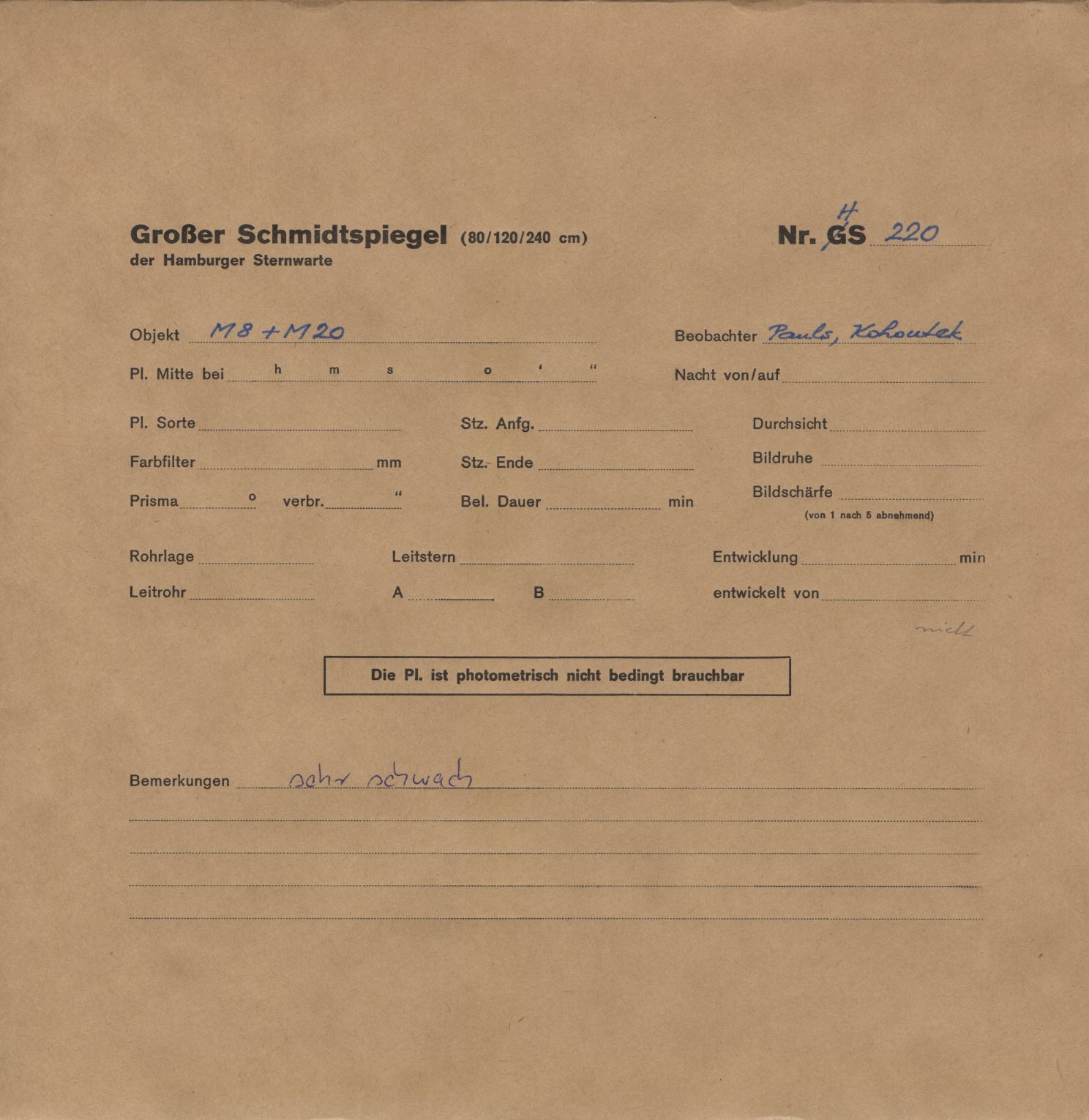 Plattenhuelle HS00220