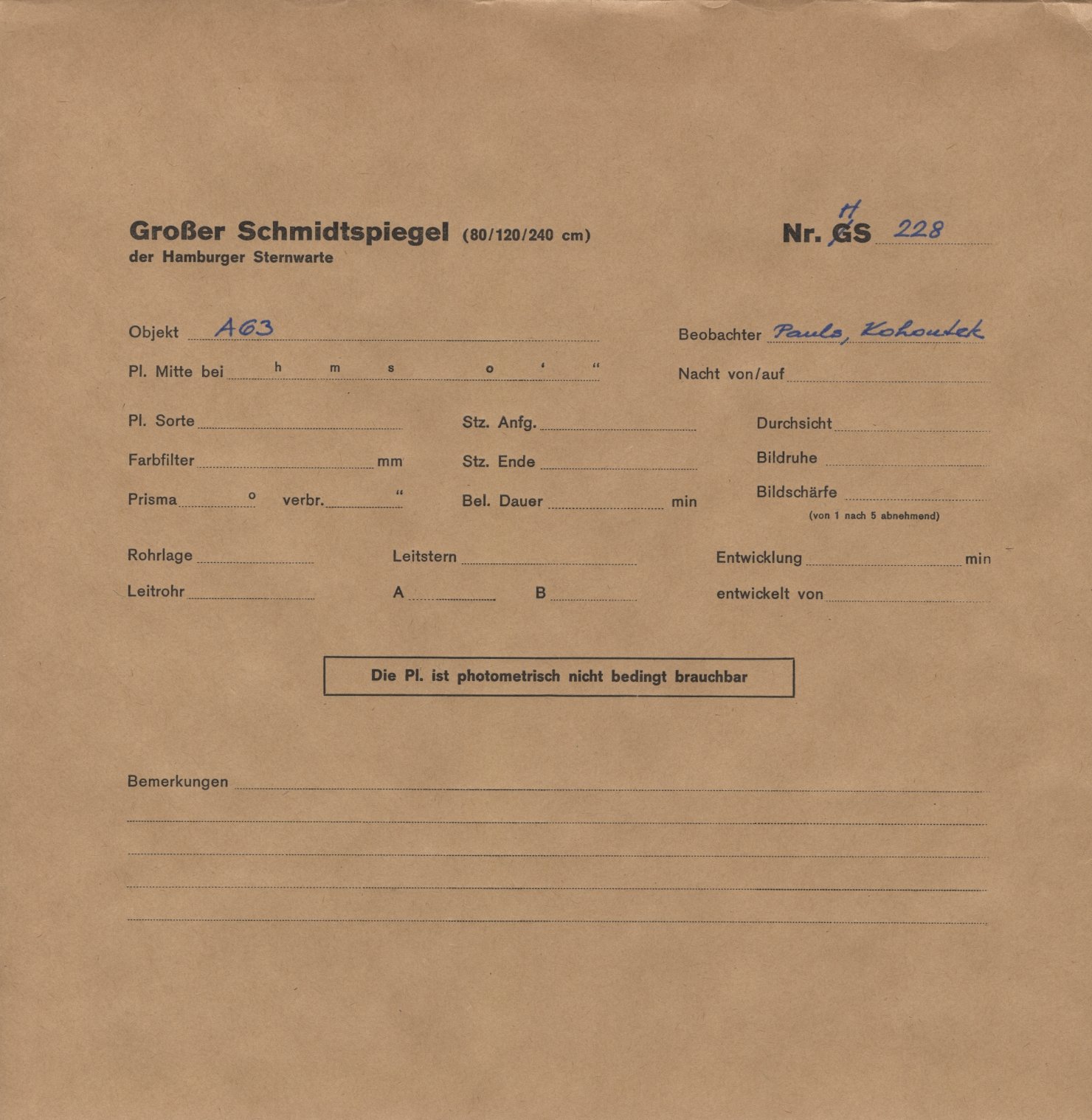 Plattenhuelle HS00228