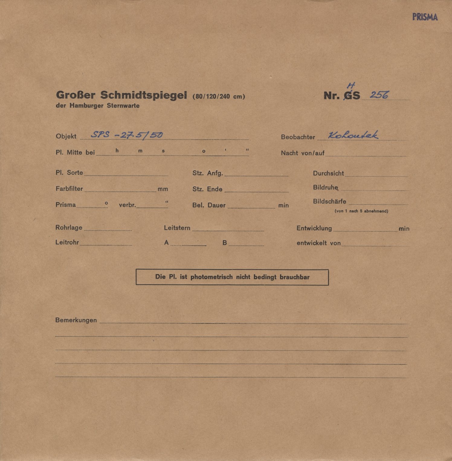 Plattenhuelle HS00256
