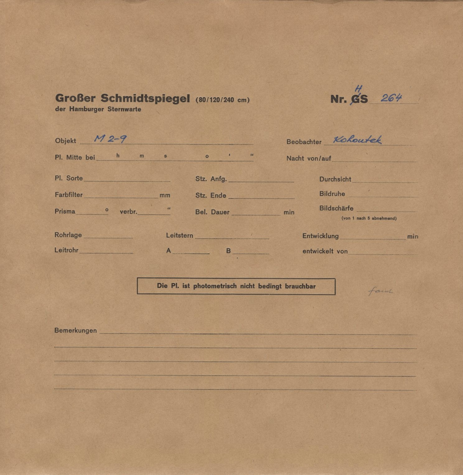 Plattenhuelle HS00264