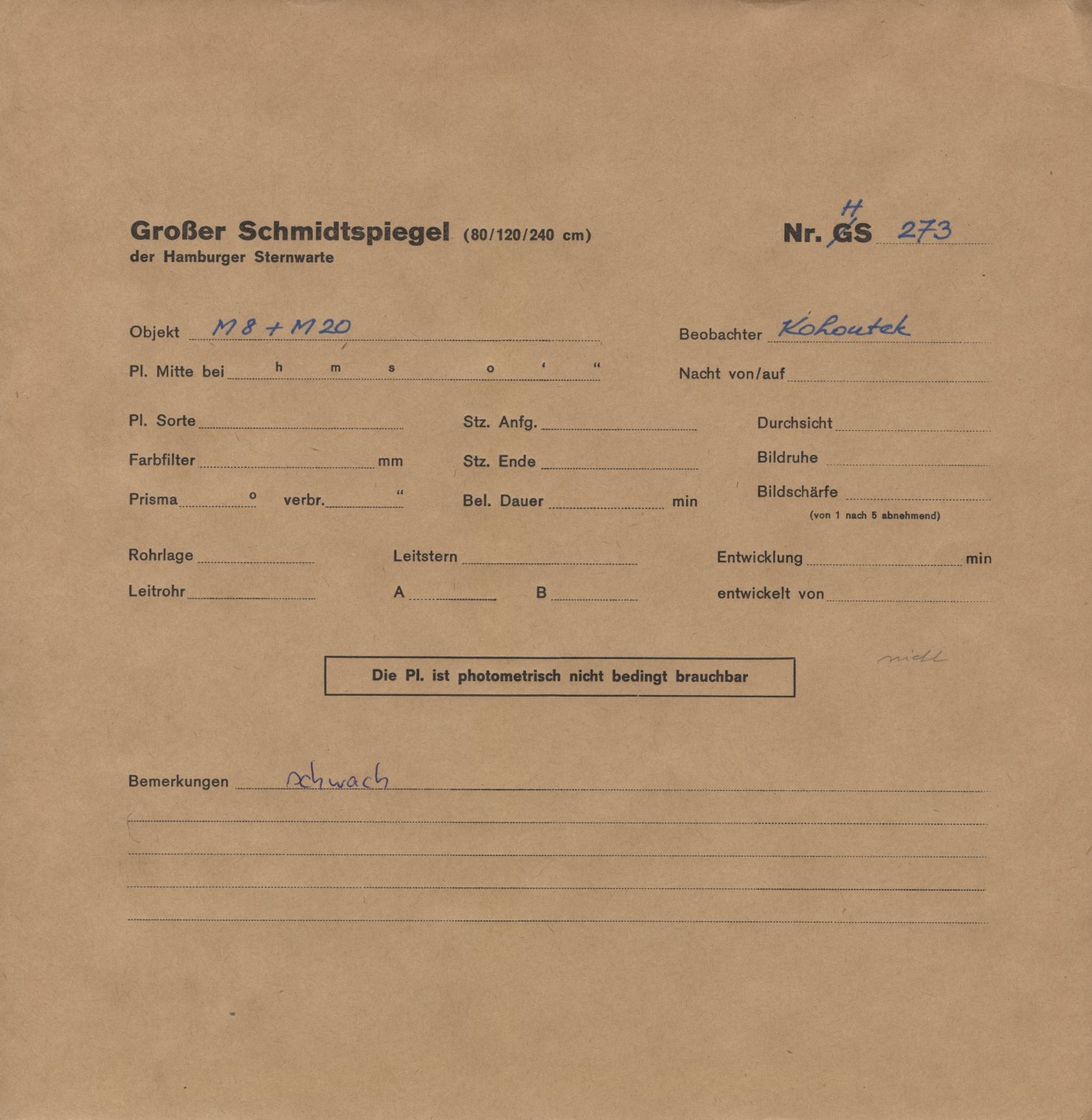 Plattenhuelle HS00273
