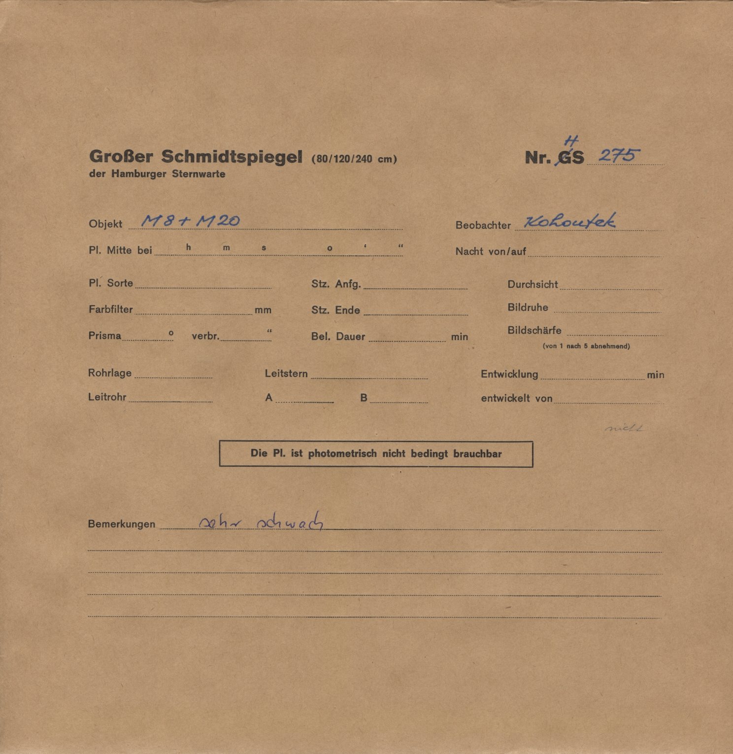 Plattenhuelle HS00275
