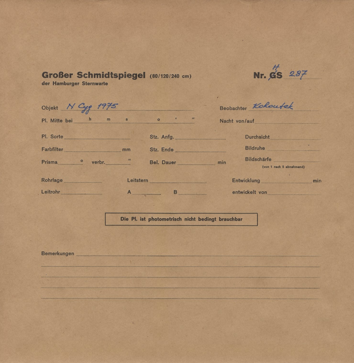 Plattenhuelle HS00287