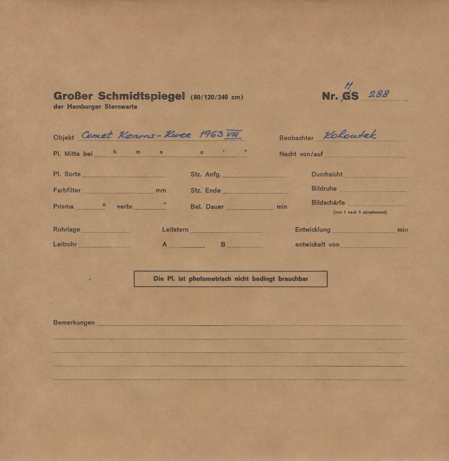 Plattenhuelle HS00288