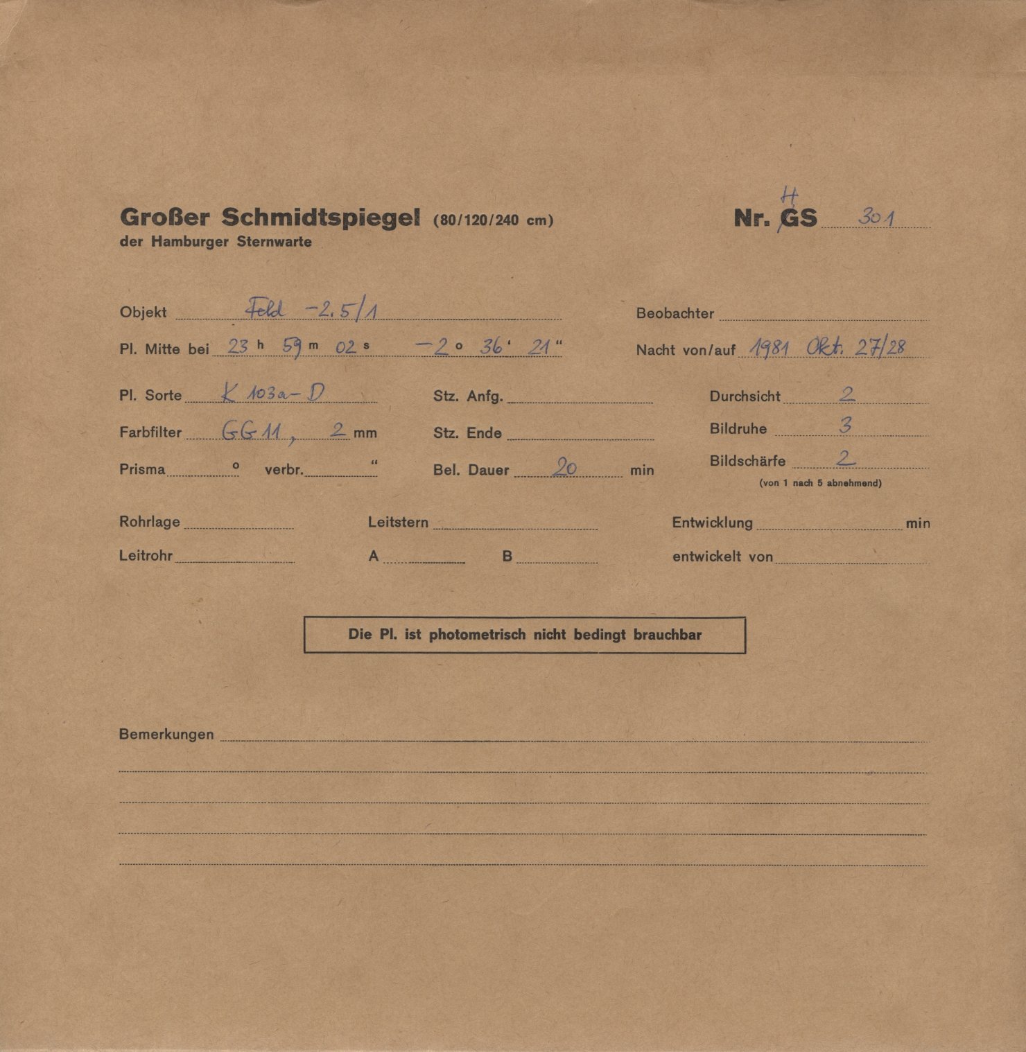 Plattenhuelle HS00301