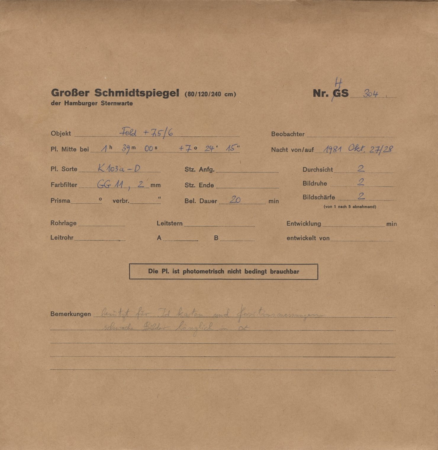 Plattenhuelle HS00304