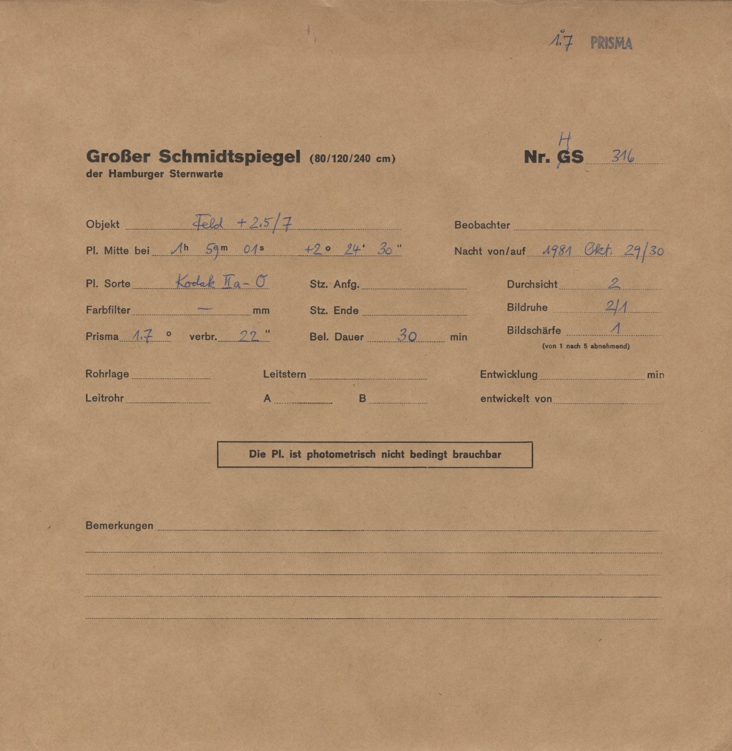 Plattenhuelle HS00316