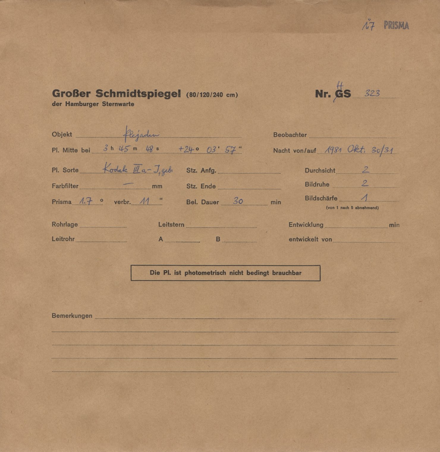 Plattenhuelle HS00323