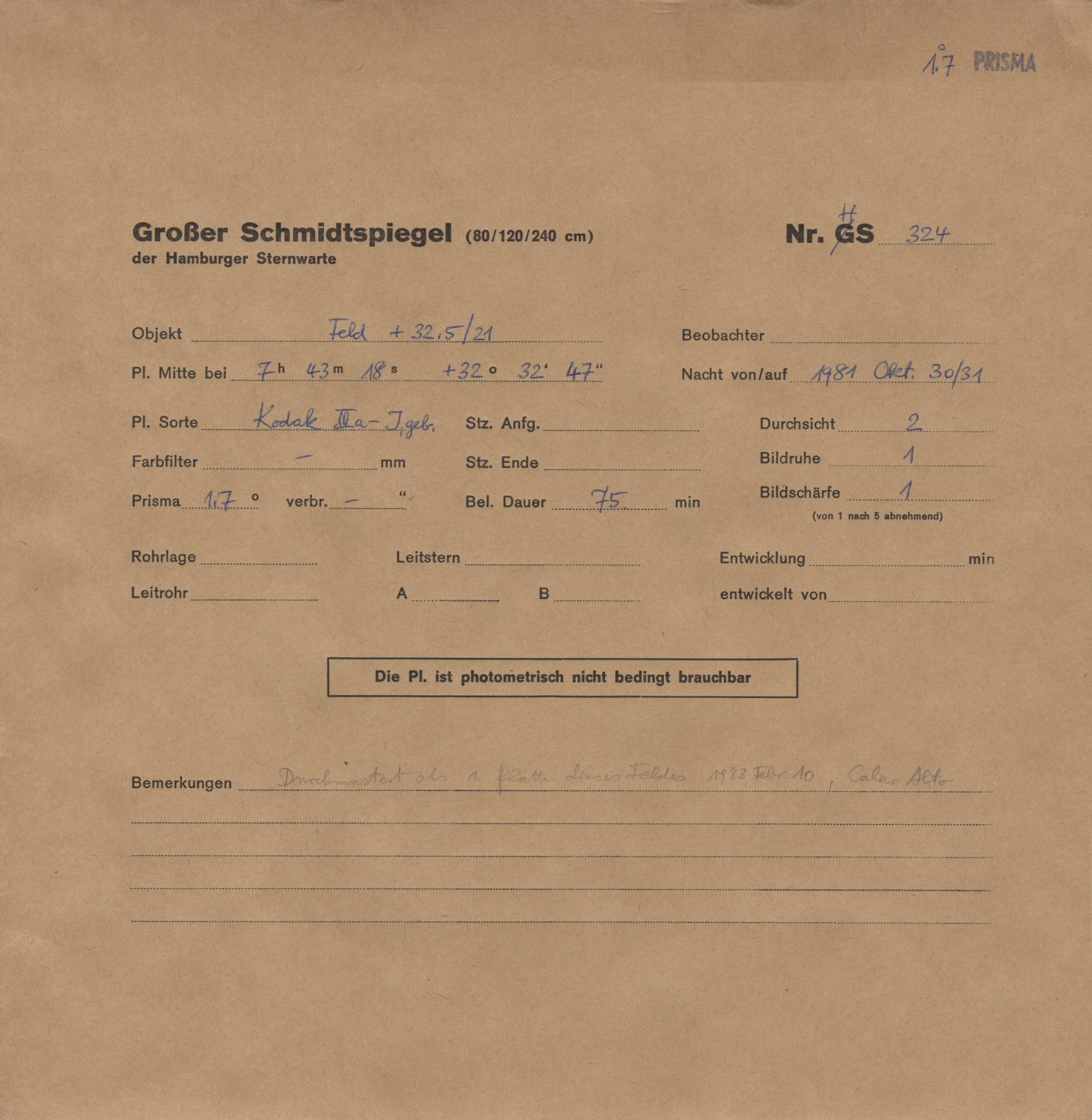 Plattenhuelle HS00324