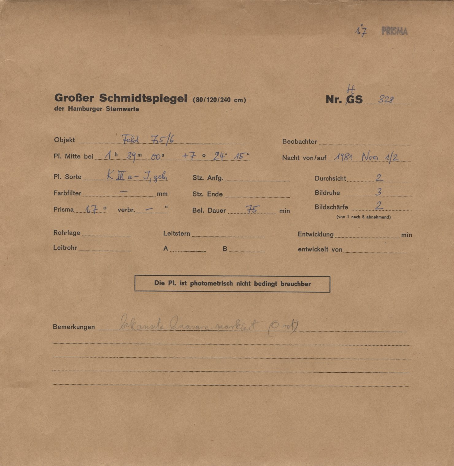 Plattenhuelle HS00328
