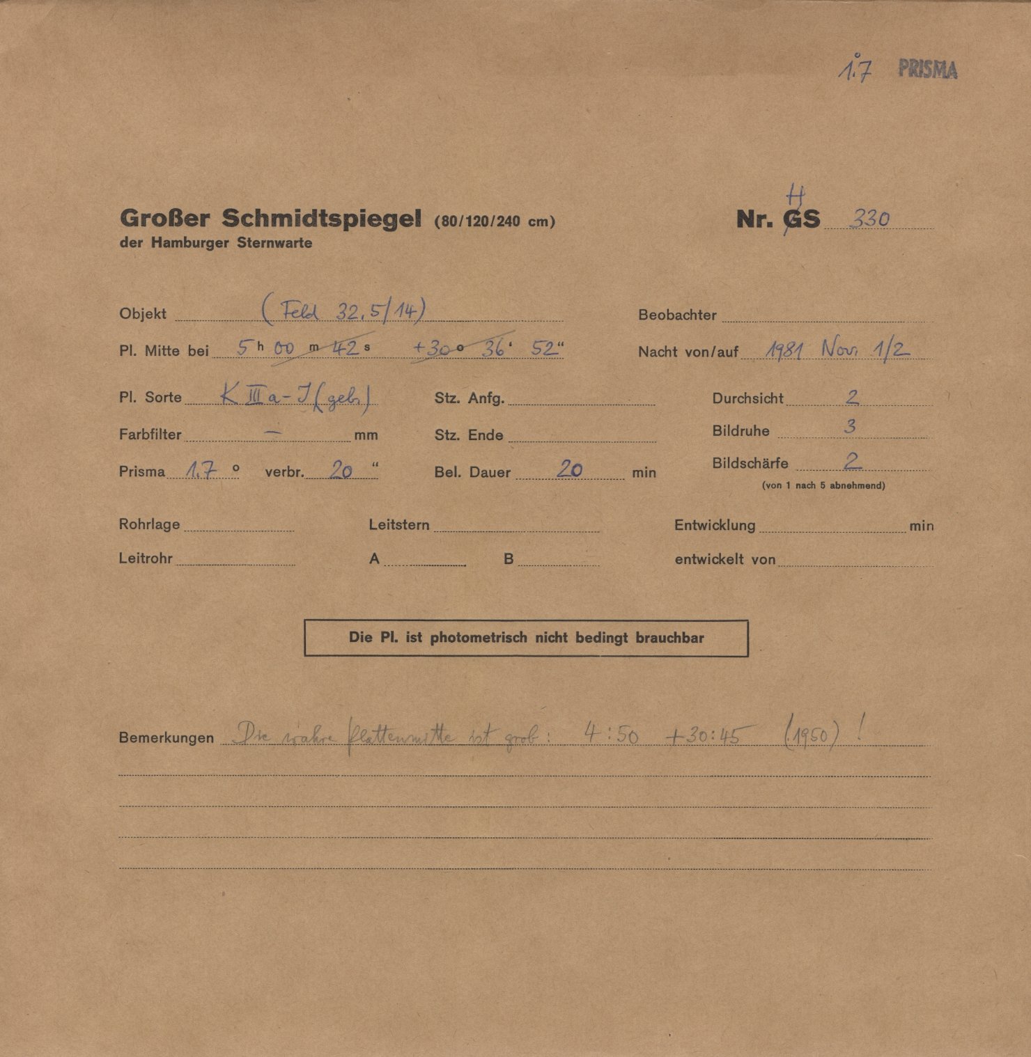 Plattenhuelle HS00330