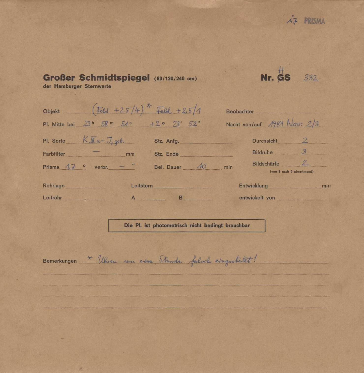 Plattenhuelle HS00332