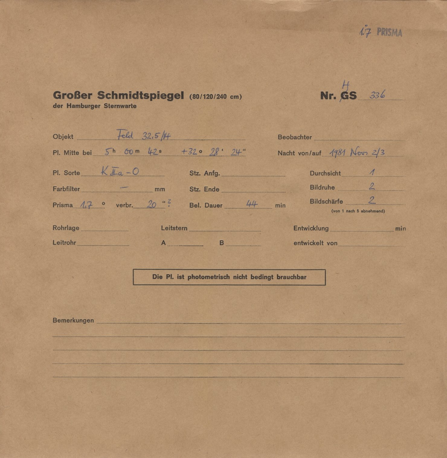 Plattenhuelle HS00336