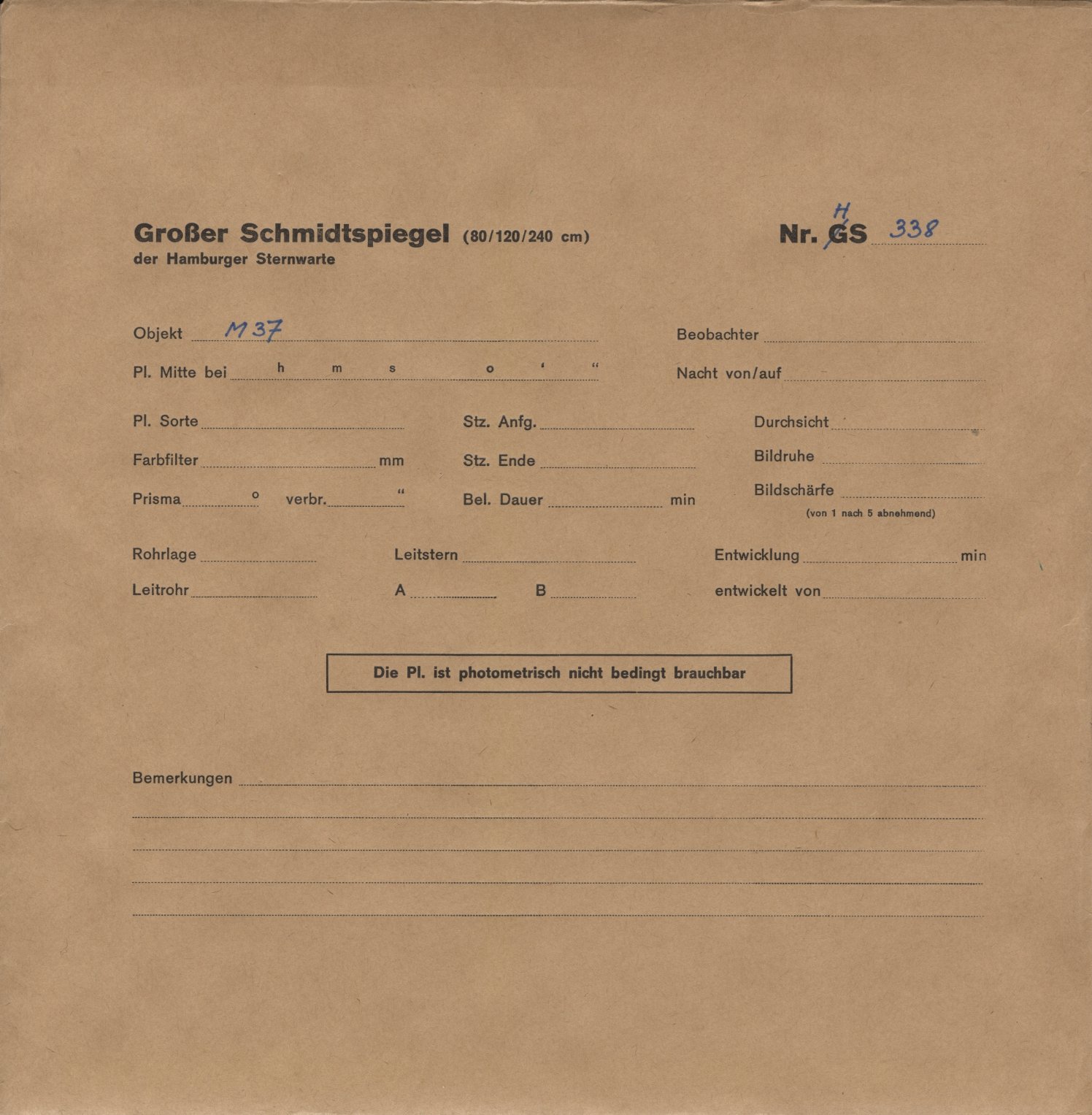Plattenhuelle HS00338