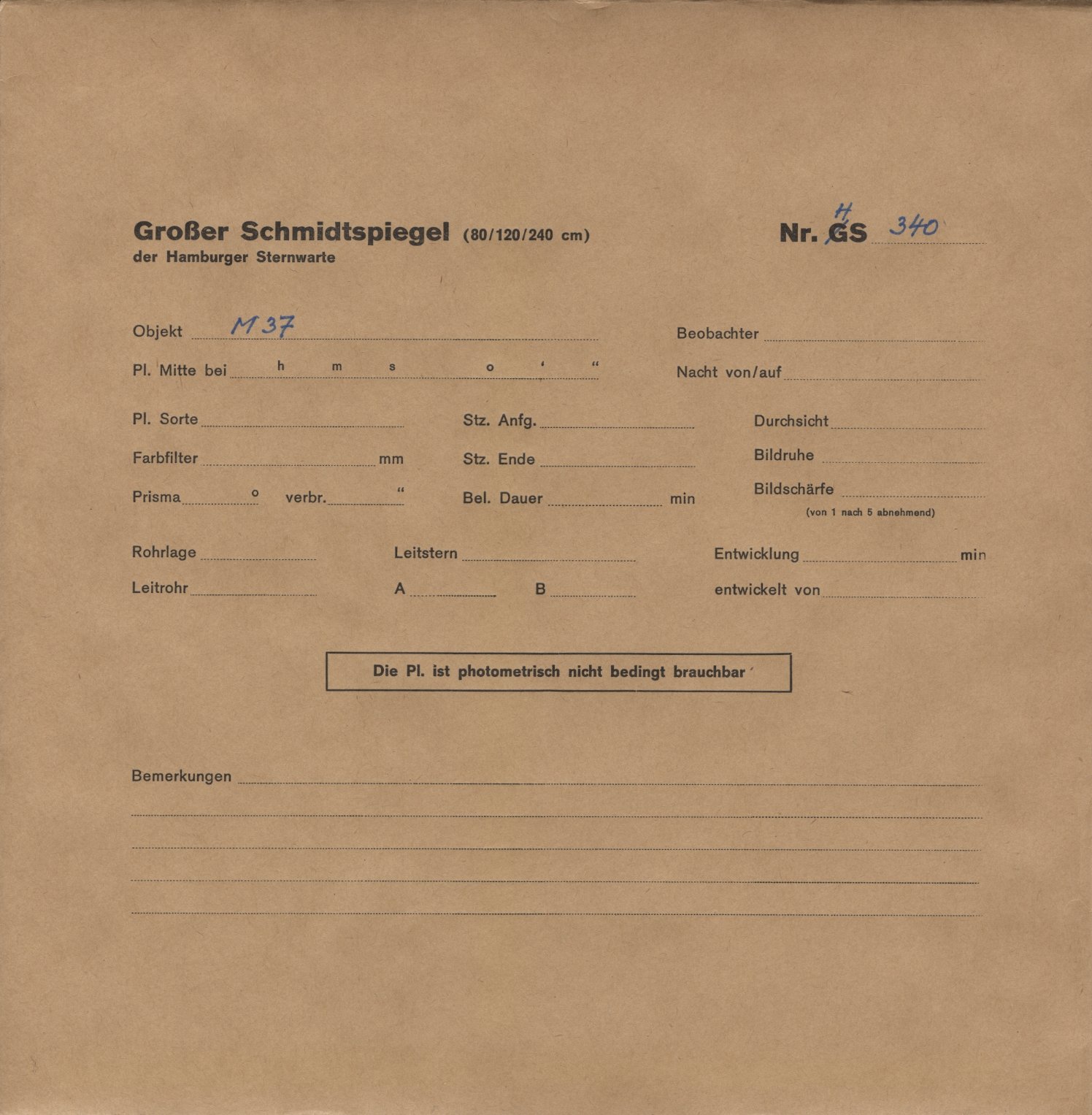 Plattenhuelle HS00340