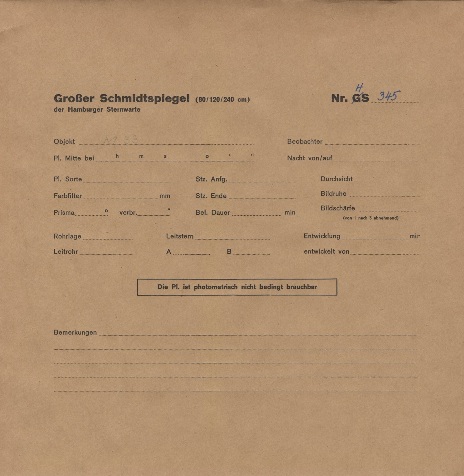 Plattenhuelle HS00345